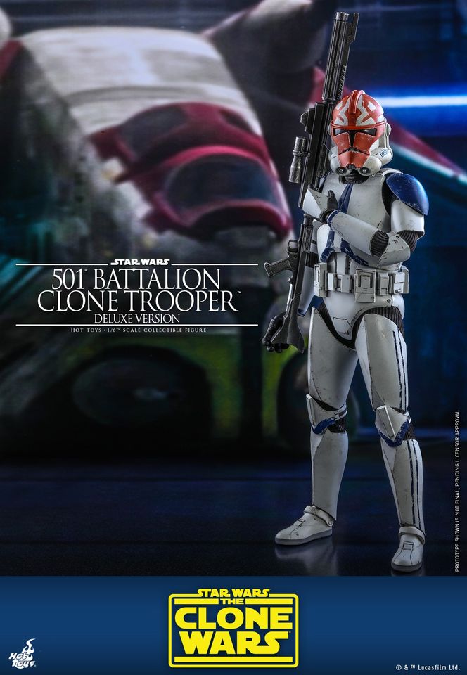 Hot Toys TMS023 1/6 Star Wars: The Clone Wars™ - 501st Battalion Clone Trooper™ (Deluxe Version)