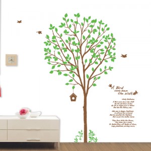 GS-58833 Big Graphic Sticker Tree & Bird 98x172 cm