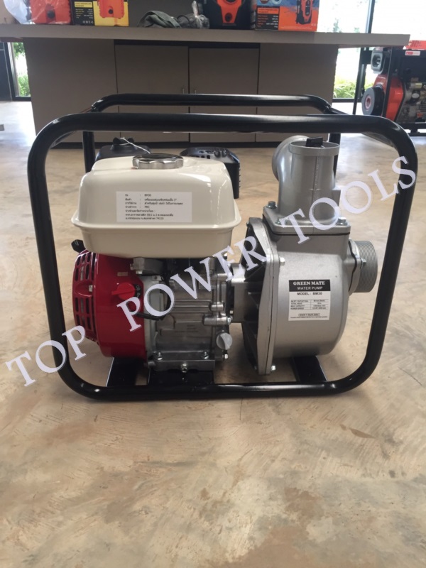 ปั๊มน้ำ 3"+เครื่องยนต์เบนซิน GX160 HONDA BM30 GREEN MATE