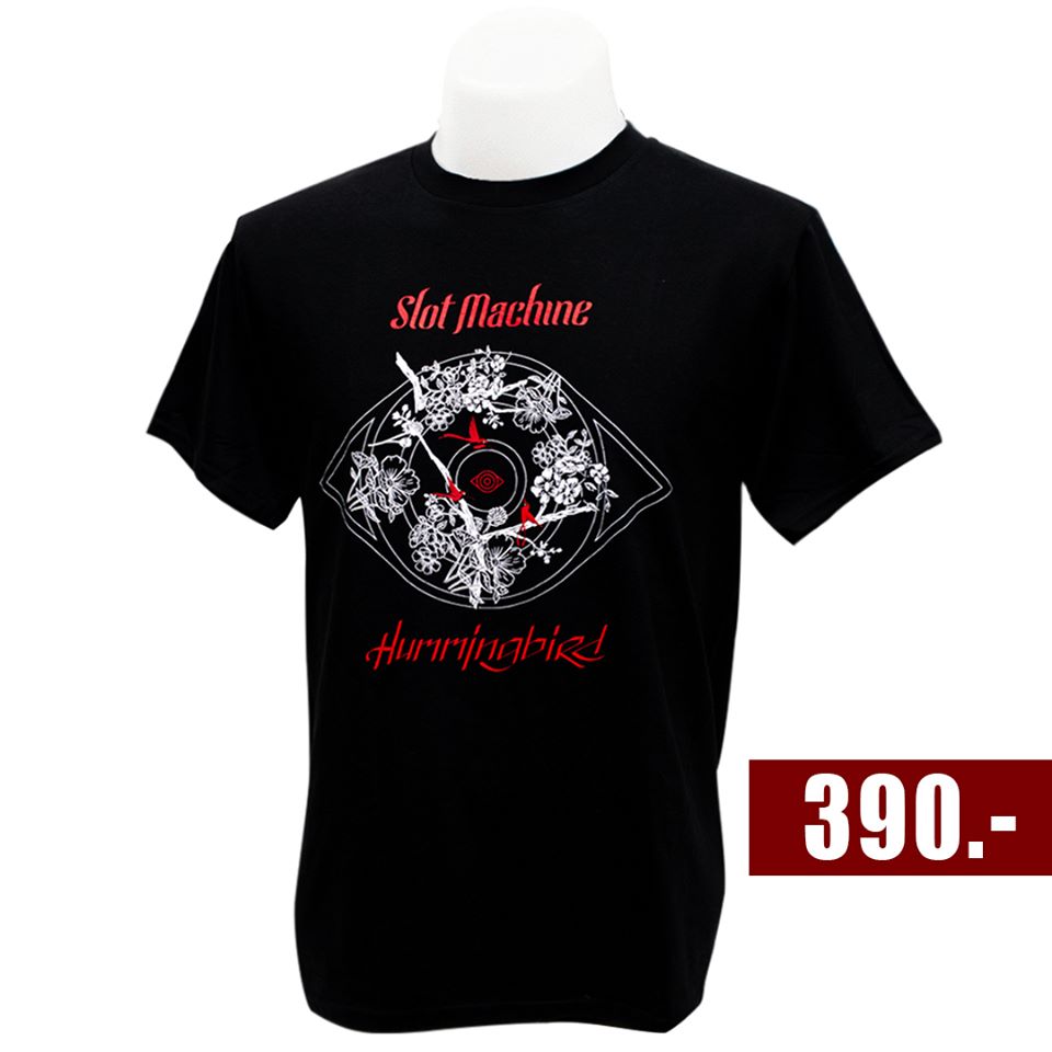 SLOT MACHINE : HUMMINGBIRD BLACK T-SHIRT