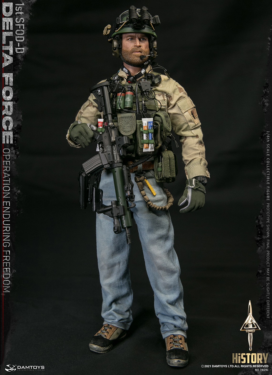 DAMTOYS 78091 1/6 1st SFOD-D OPERATION ENDURING FREEDOM DELTA FORCE