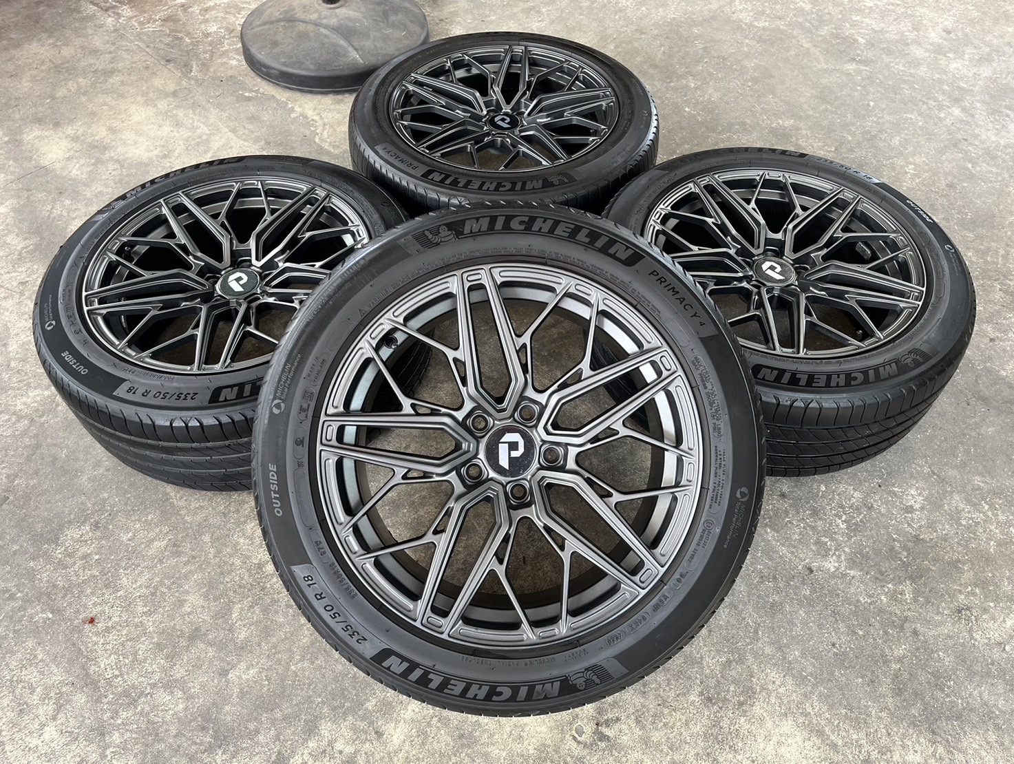 ✨ล้อแม็ก✨5รู114 ขอบ 18 พร้อมยาง 235-50-18 Michelin ปลายปี 20