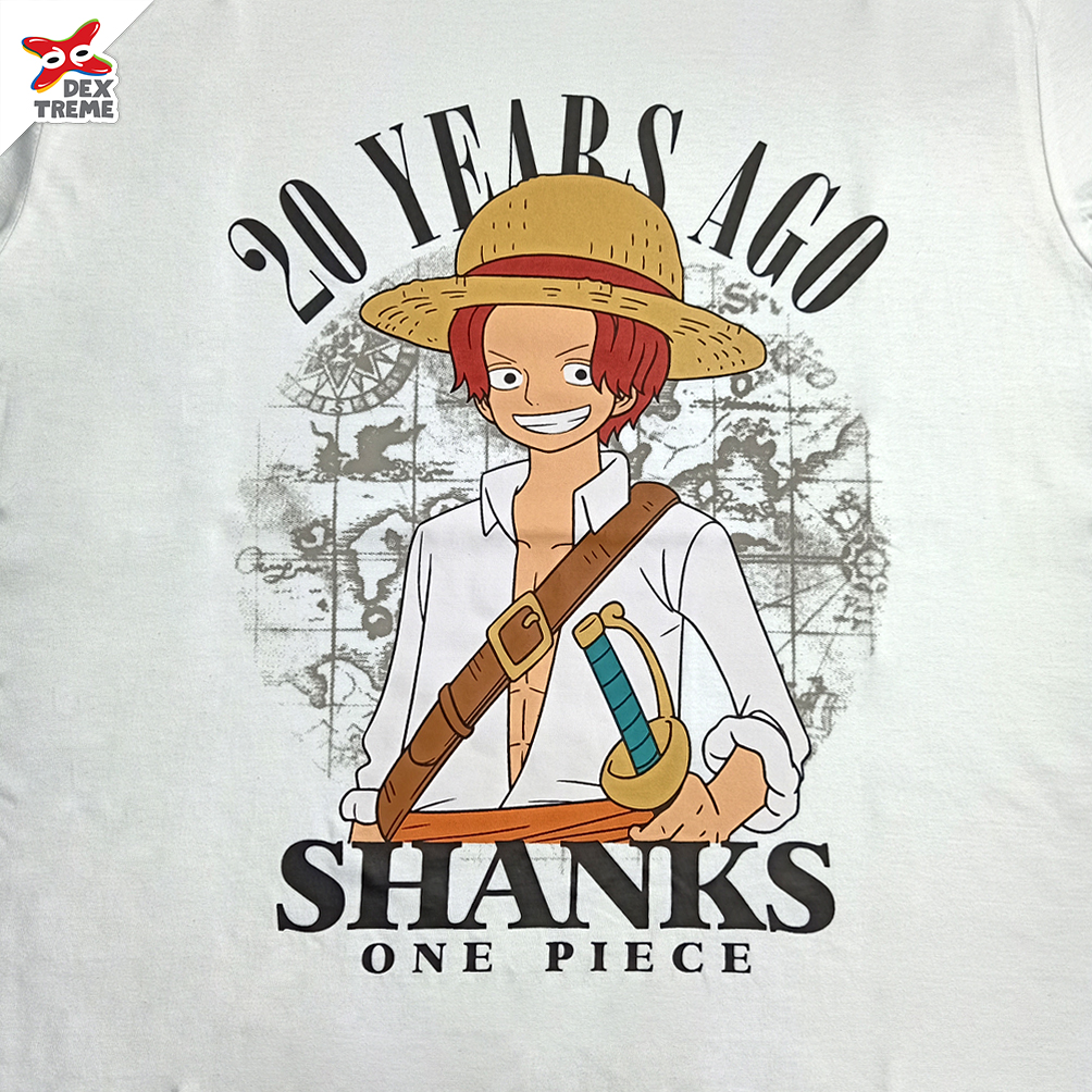 เสื้อวันพีซ One Piece 20 Years ago Shanks