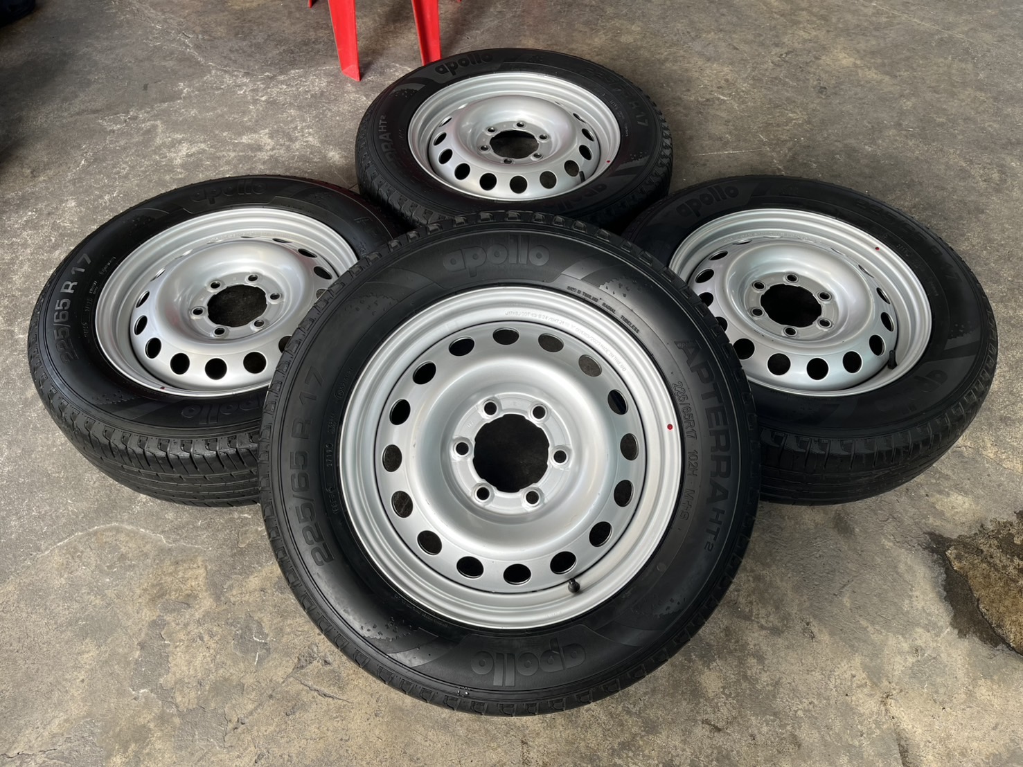 ✨ล้อกระทะแถมยาง✨6รู139 Toyota ขอบ 17