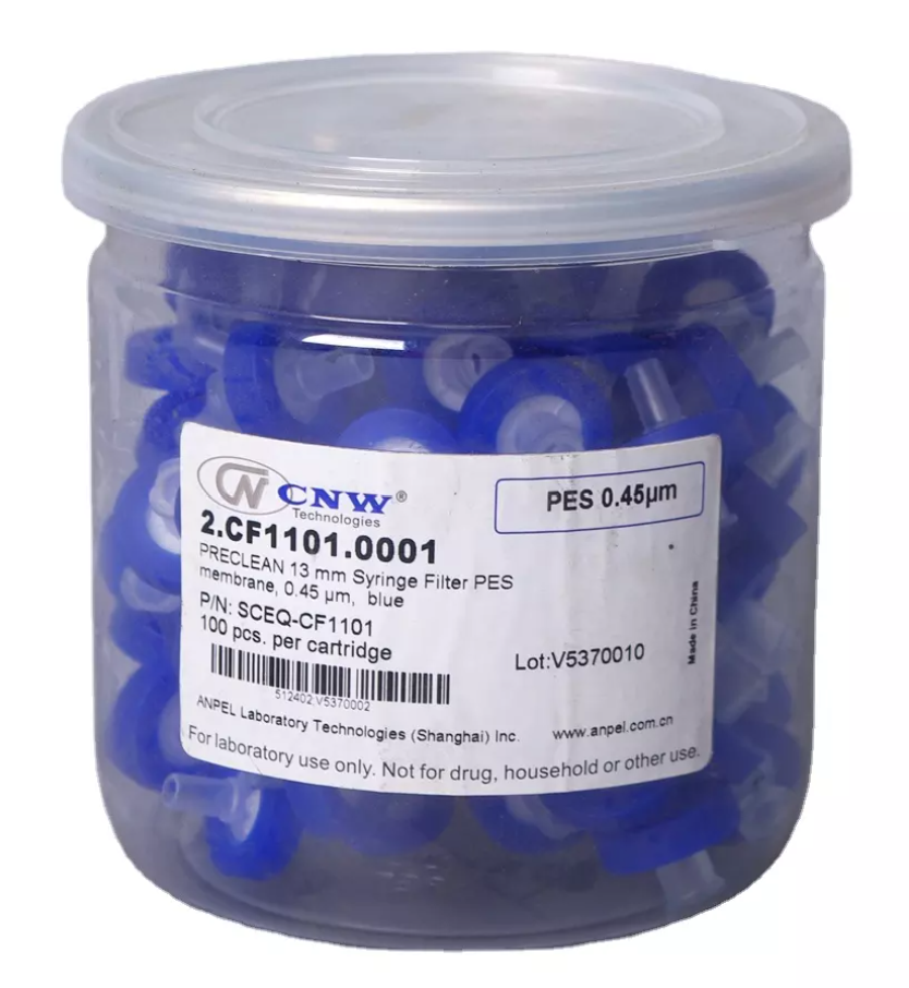 PRECLEAN™ 13 mm Syringe Filter PES membrane(100/pkg)