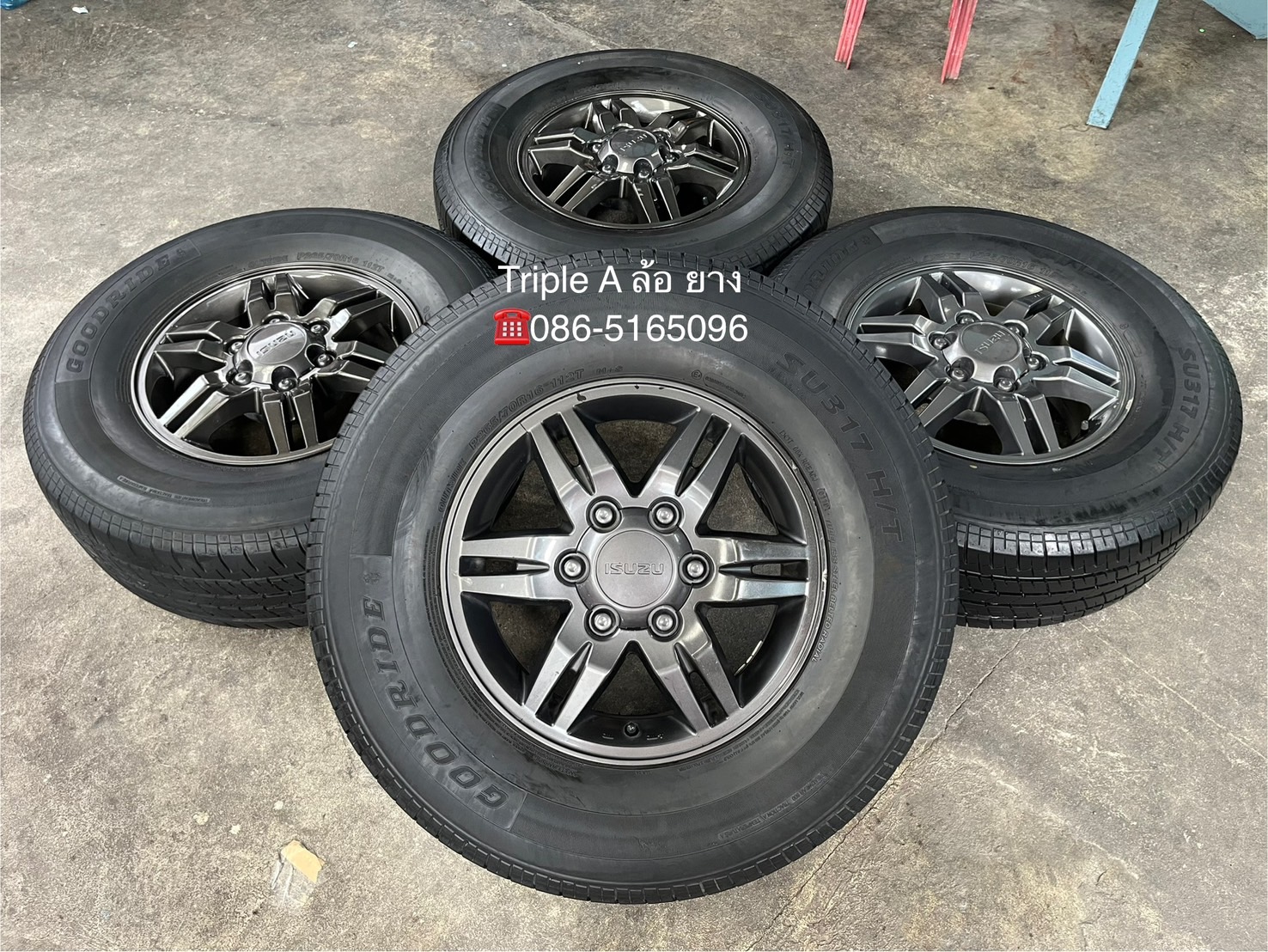 ✨ล้อแม็ก✨ISUZU D-Max ขอบ 16 แถมยาง 265-70-16 Goodride ปี 19