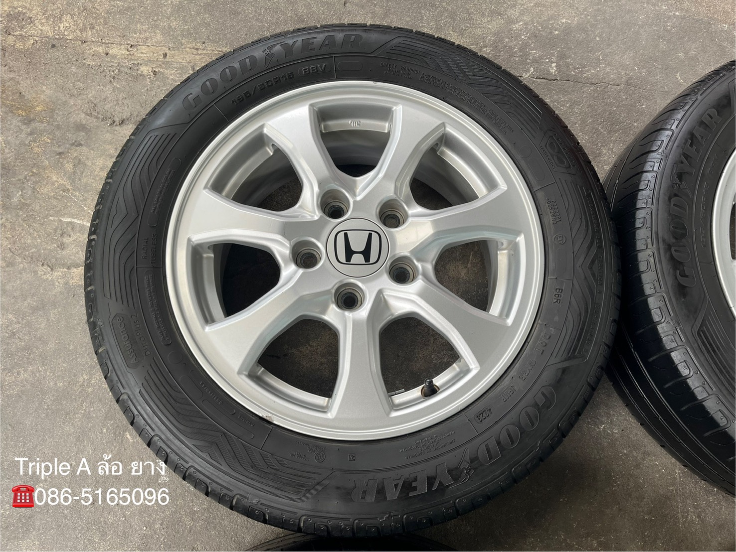 ✨ล้อแม็ก 5รู114✨Honda Civic FB ขอบ 15 พร้อมยาง 195-60-15 Goodyear🌟ปลายปี 23🌟