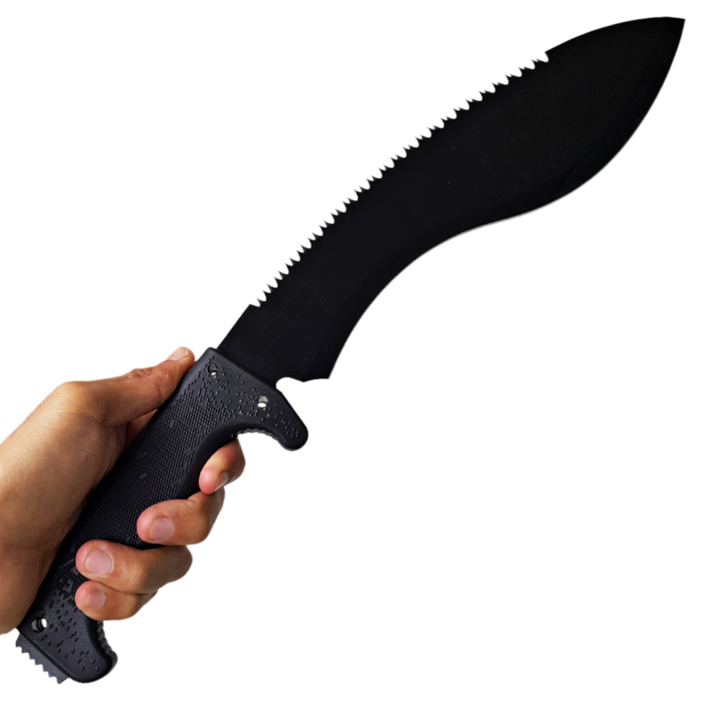 มีดใบตาย มีดกุรข่า SOG Sogfari Kukri Machete ขนาด 18.3 นิ้ว (46.5 ซม.) พร้อมซองผ้าไนล่อนร้อยเข็มขัดสำหรับเก็บมีด