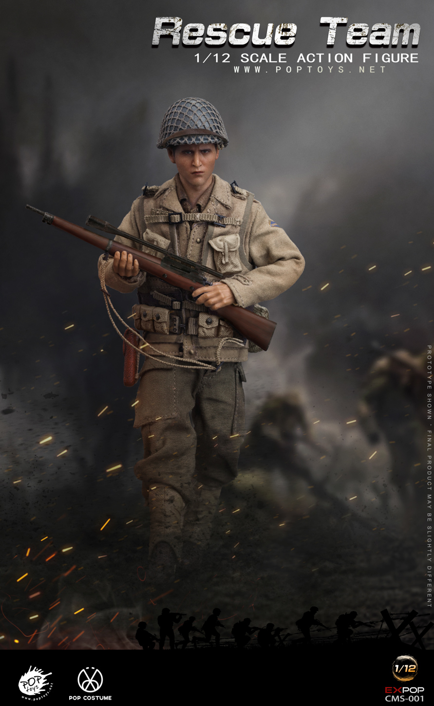 POPTOYS CMS001 1/12 WWII US Rescue Squad Sniper