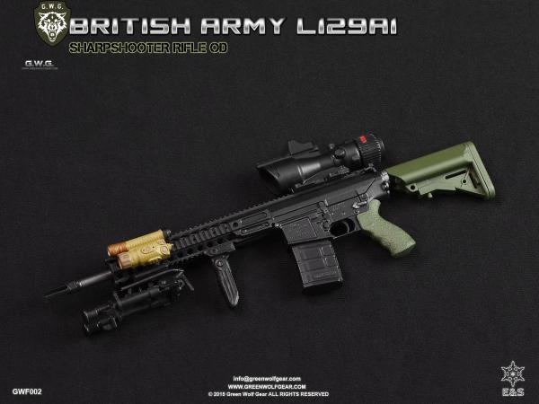 Easy & Simple BRITISH ARMY L129A1 SHARPSHOOTER OD