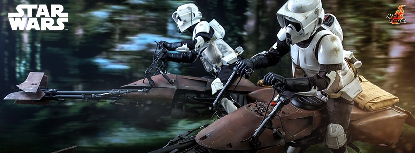 Hot Toys MMS612 1/6 Star Wars: Return of the Jedi - Scout Trooper and Speeder Bike