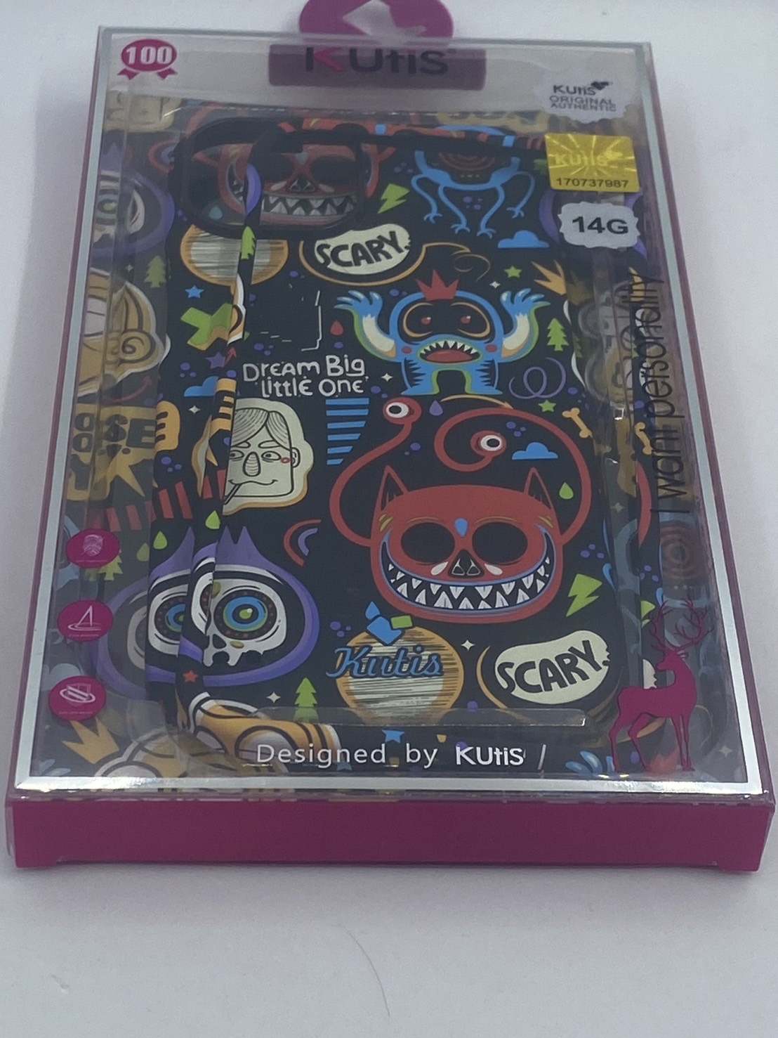 เคสคูทิส(Kutis)เคสไอโฟน14G(ลายSCARY)มาใหม่ เคสประกบหน้า-หลัง เคสเรืองแสง เคสลายวินเทจ ร้านSuperhero Klongthom