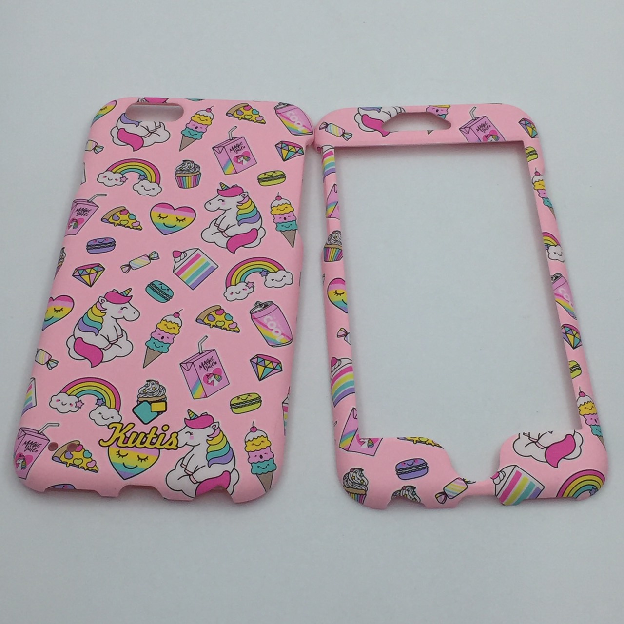 เคสคูทิส(Kutis)เคสไอโฟน6,6S(ลายยูนิคอร์นนั่งเมฆ)มาใหม่ เคสประกบหน้า-หลัง เคสเรืองแสง เคสลายวินเทจ ร้านSuperhero Klongthom