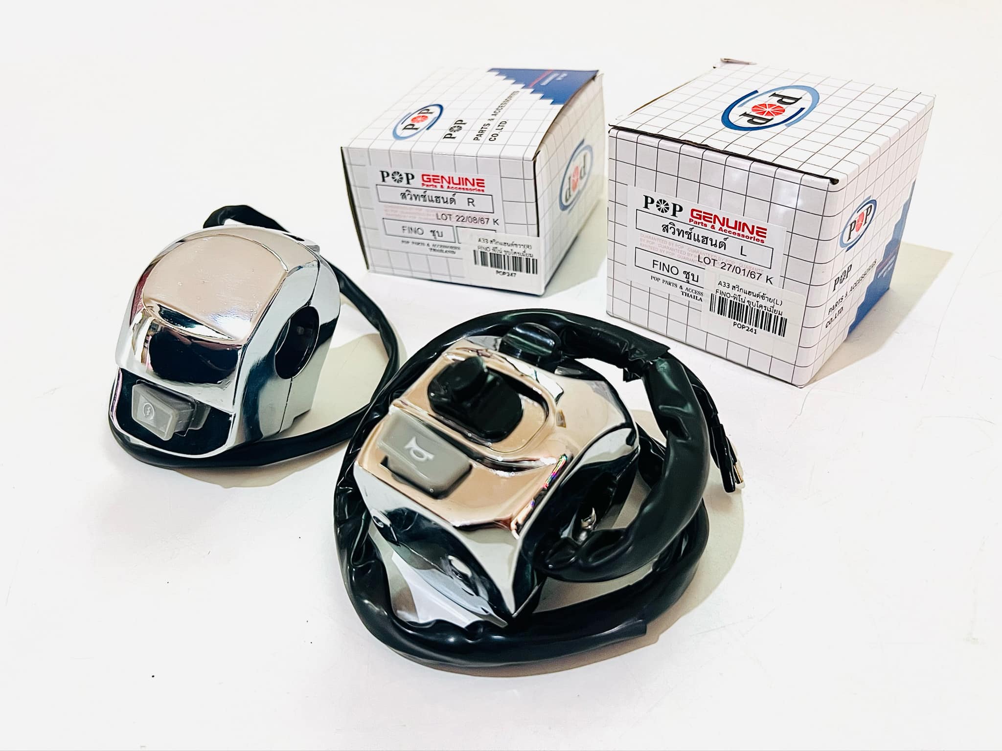 สวิทแฮนด์ ฟีโน่ Fino ซ้าย+ขวา สตาร์ทเท้า 1 คู่ เลือกสีได้เลย A33