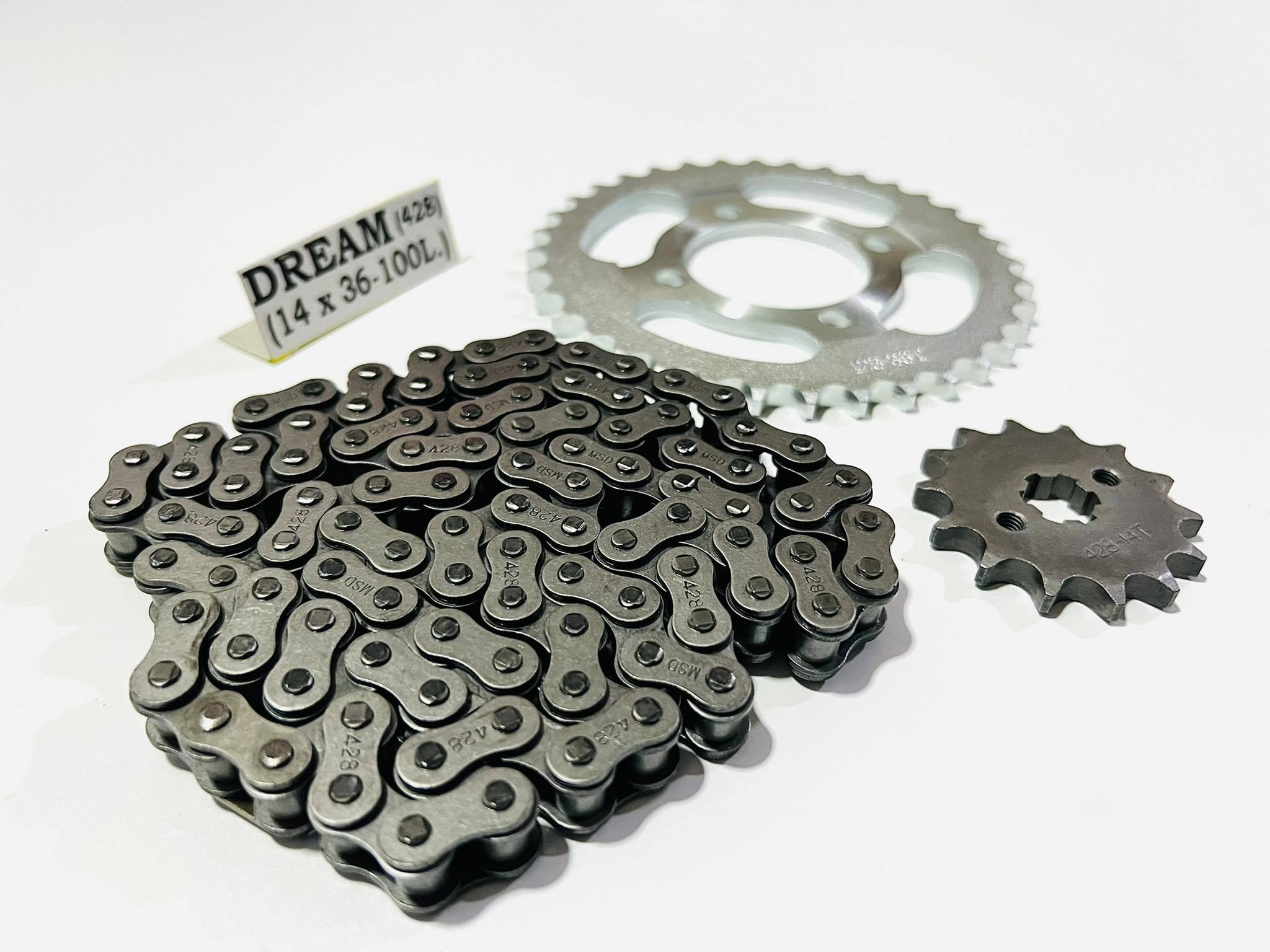 ชุดโซ่สเตอร์ดรีมคุรุสภา เวฟ100 ครบชุด คุณภาพดี