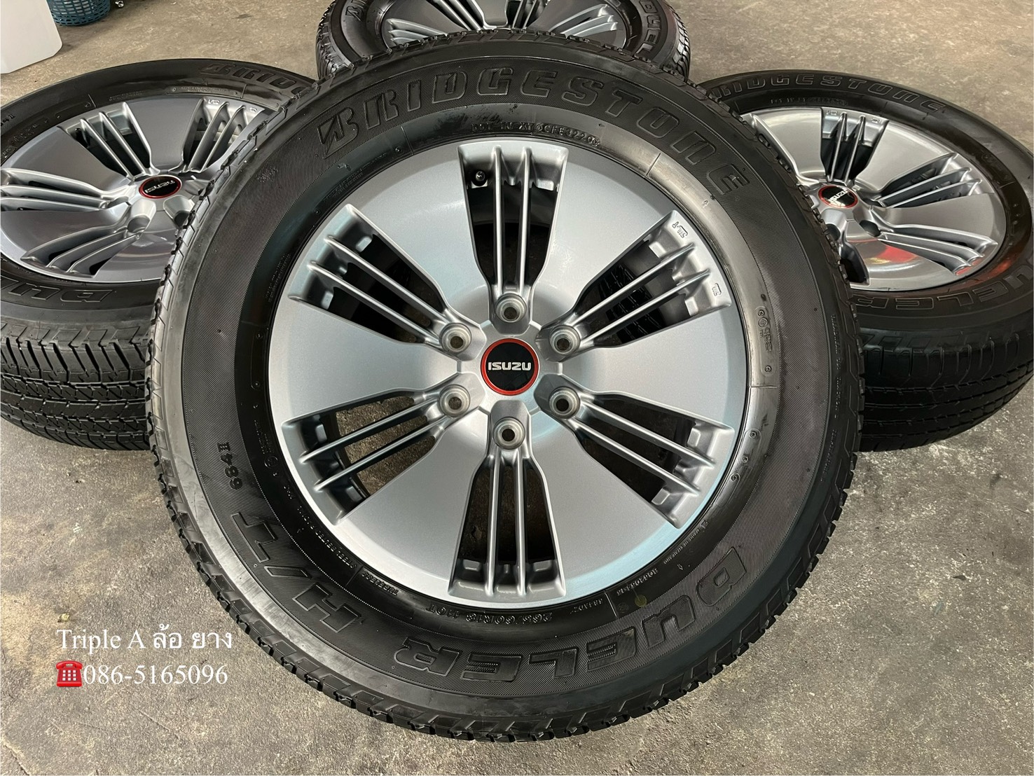 ✨ล้อแม็ก✨ISUZU D-Max ขอบ 18 สีเทา พร้อมยาง 265-60-18 Bridgestone ปี 20