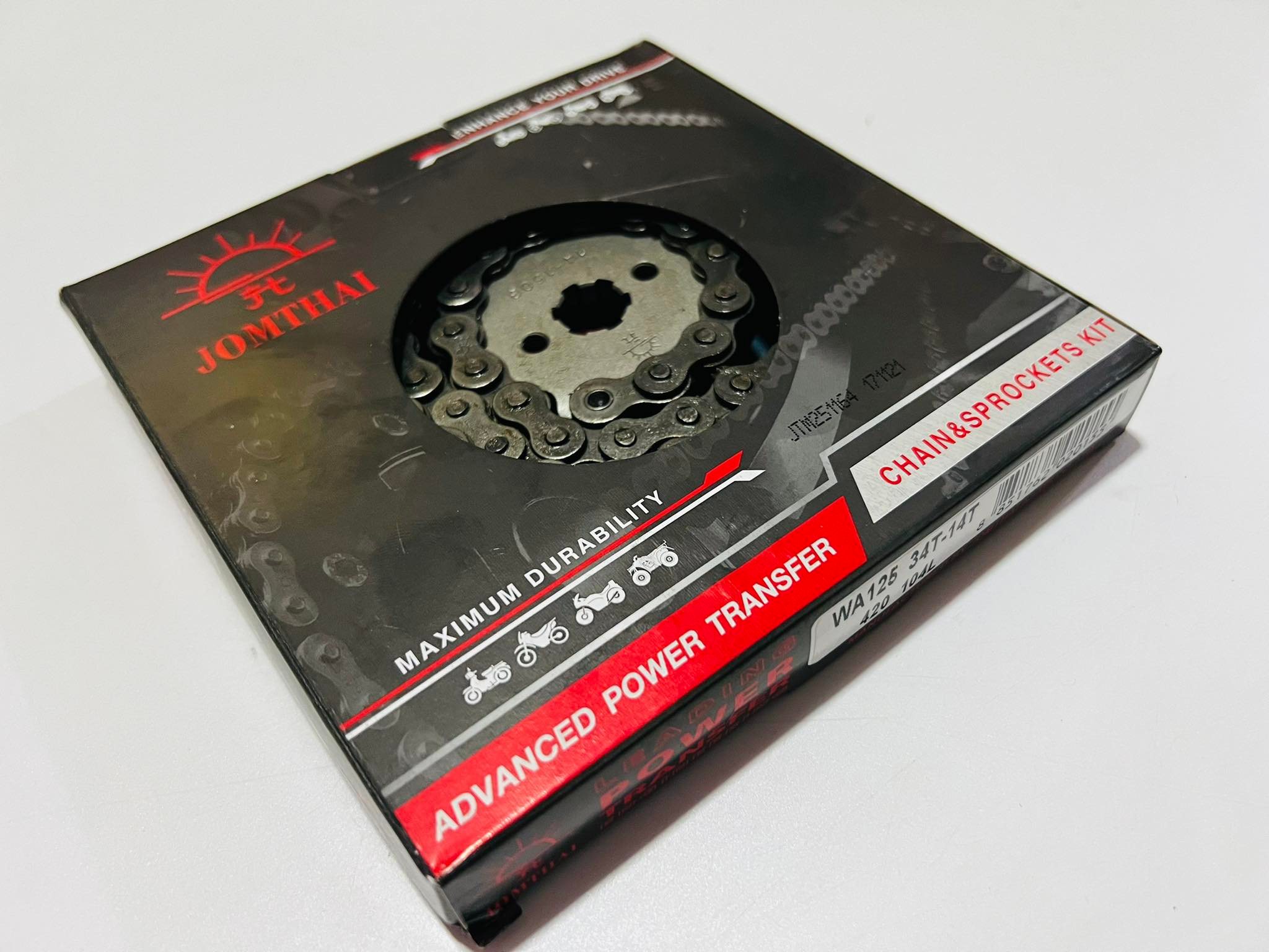 ชุดโซ่สเตอร์เวฟ125 420 14*34*104L จอมไทย