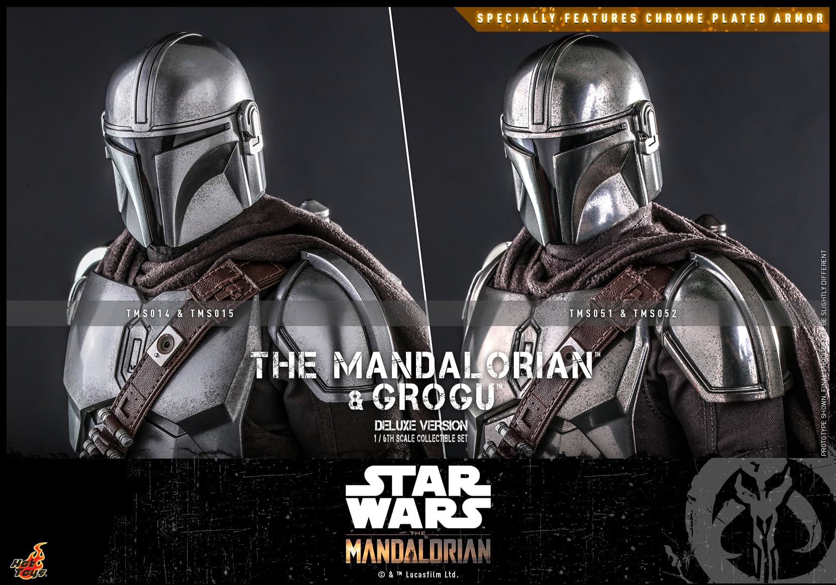 Hot Toys TMS052 1/6 Star Wars: The Mandalorian™ - The Mandalorian™ and Grogu™ (Deluxe Version)