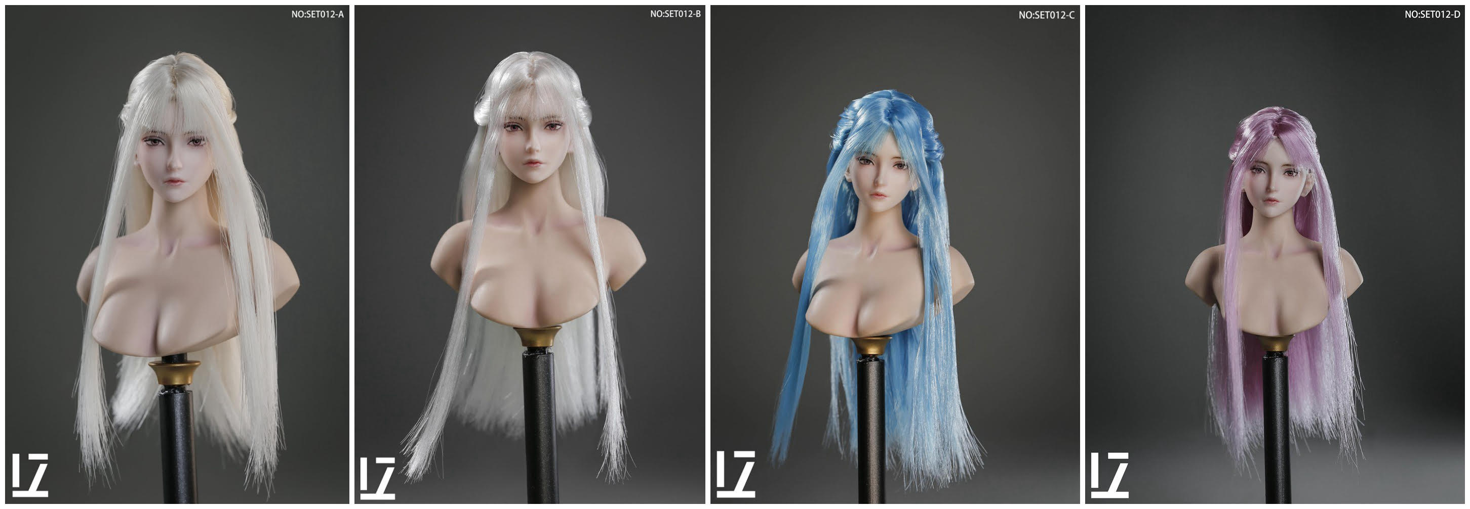 LZ TOYS LZ-SET012 1/6 Hair Transplant Female Headsculpt Zero
