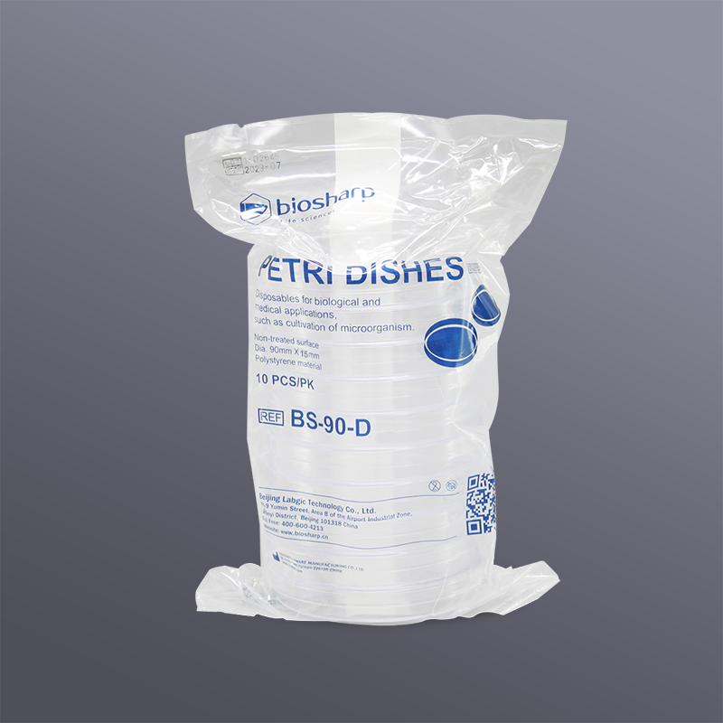 จานเพาะเลี้ยงเชื้อ พลาสติก petridish 90x15mm sterile (500 ชิ้น/ลัง) ฺBiosharp