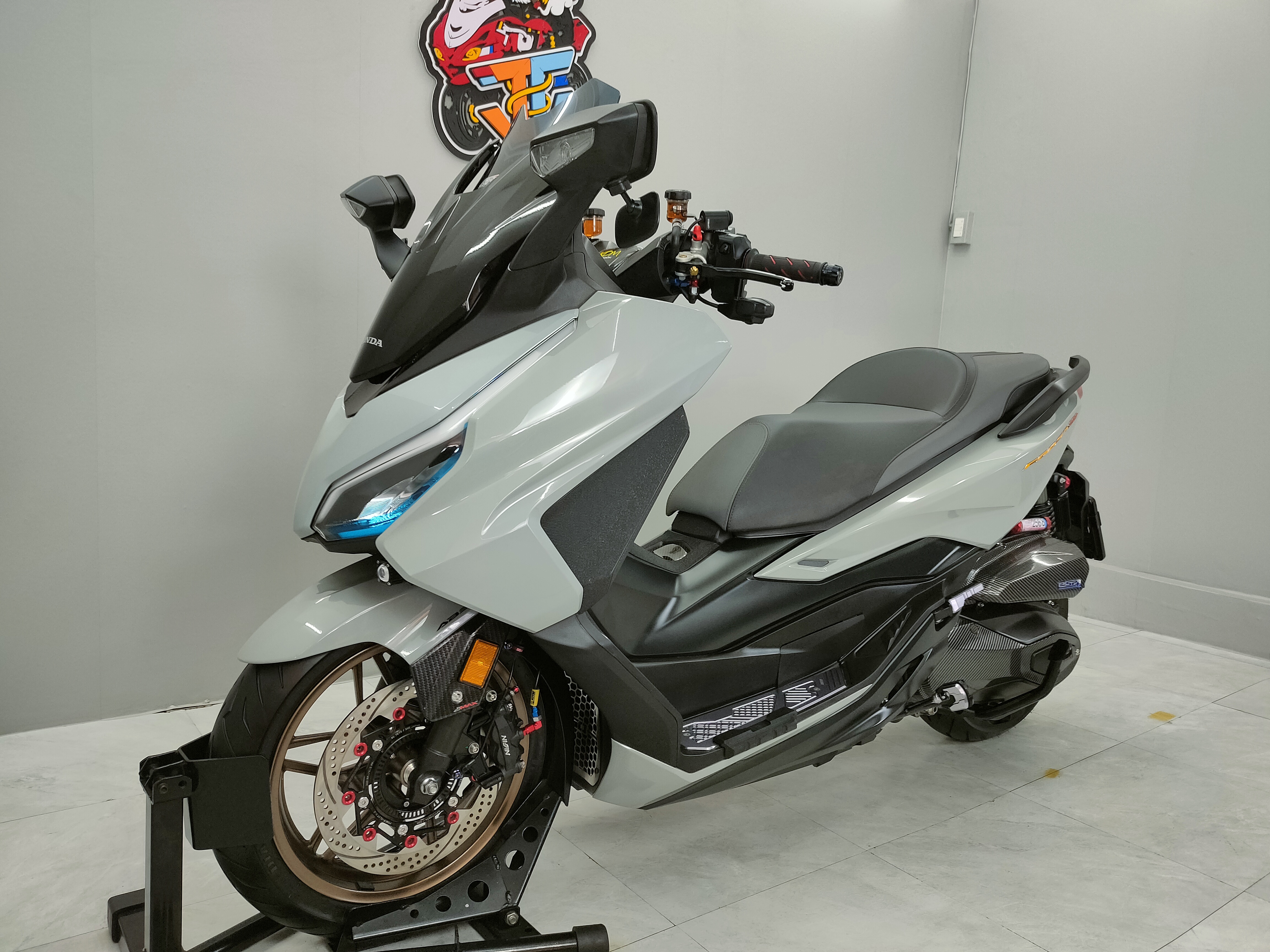 ทรงลุงพร้อมรับเด็ก 🤗 Honda FORZA 350 RoadSync ปี2023 แท้ ของแต่ง5หมื่น+‼️