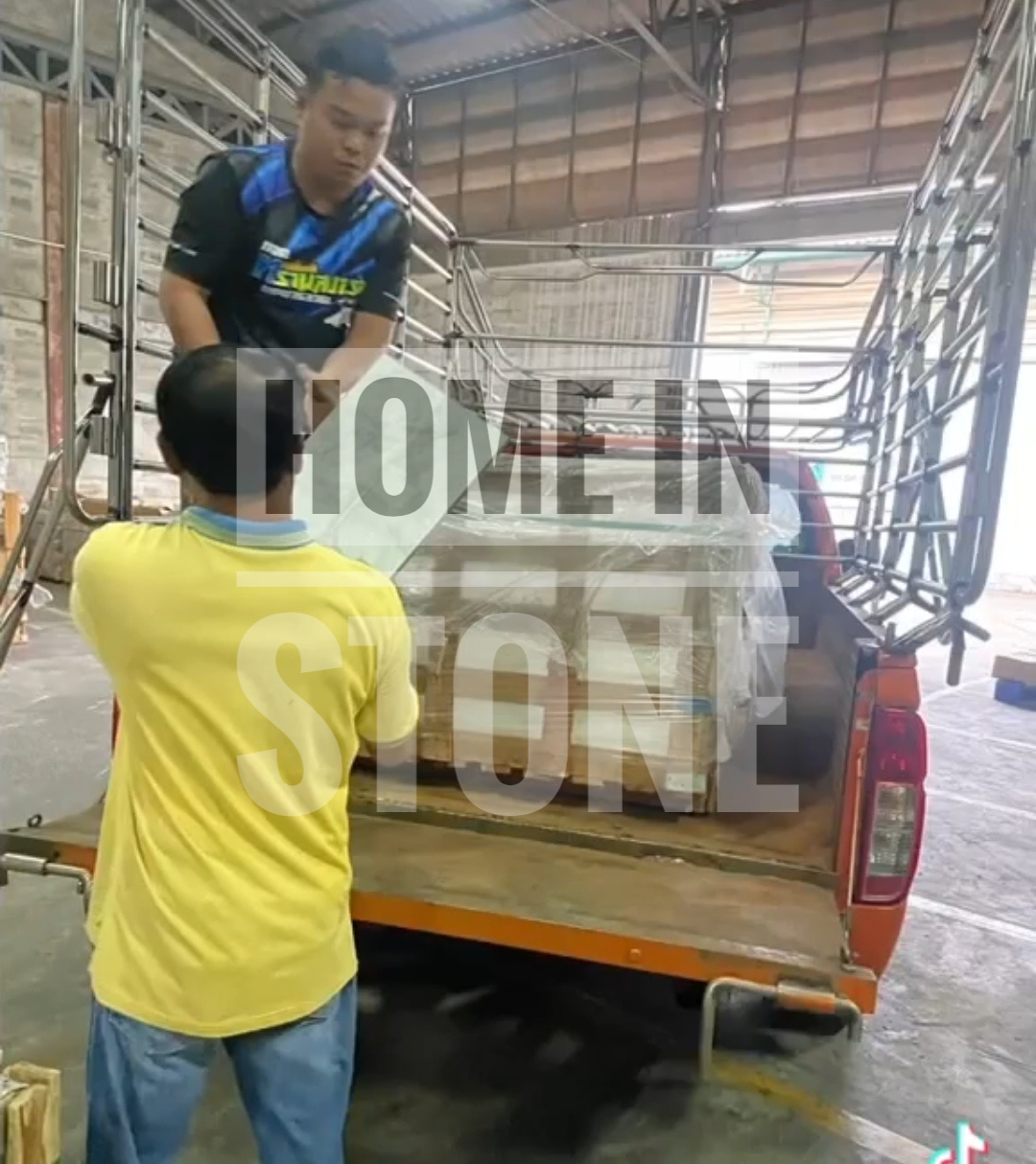 หินปูขอบสระว่ายน้ำ white Cloudy 30x60cm