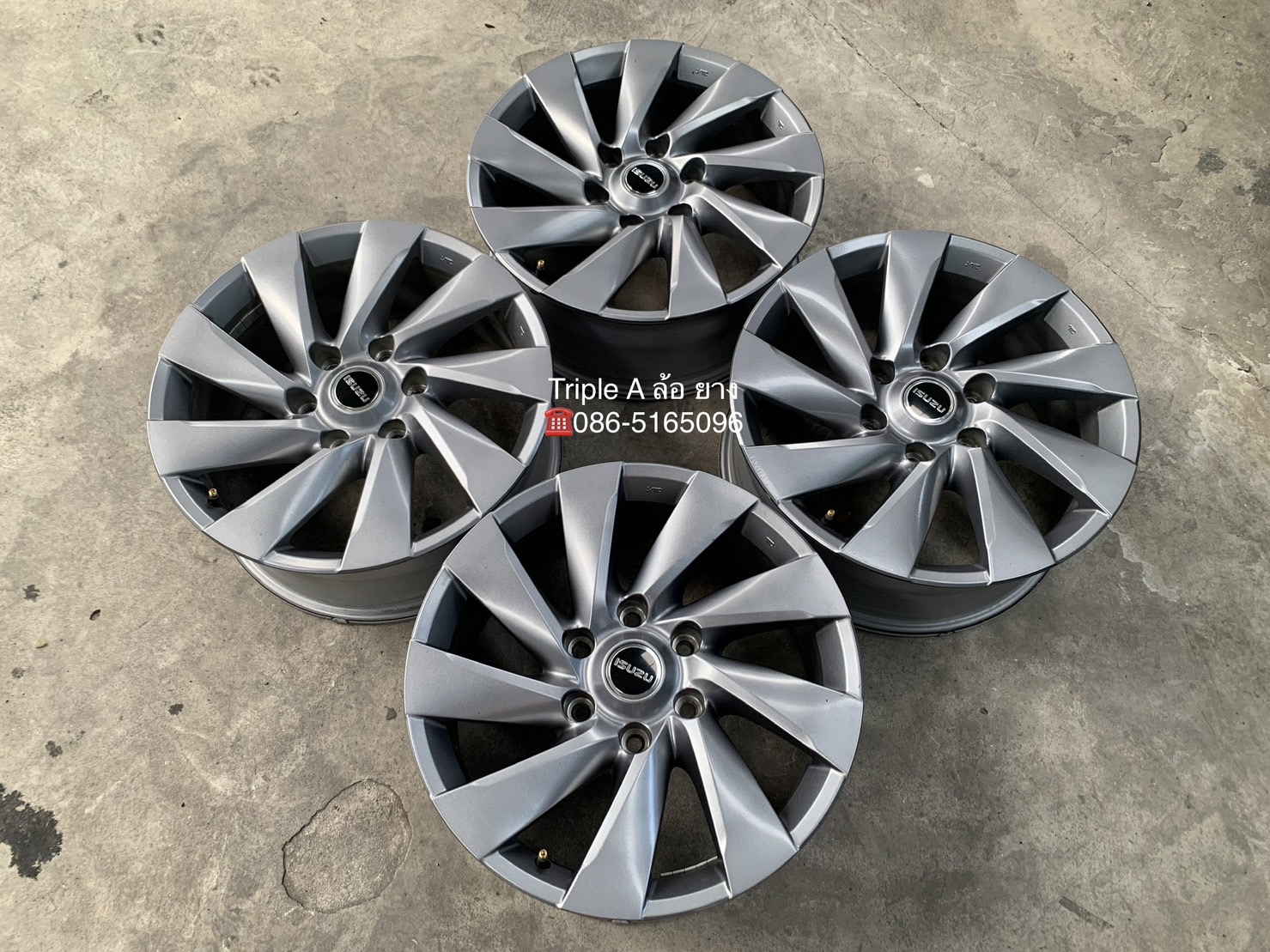 ✨ล้อแม็ก✨ISUZU MU-X รุ่นใหม่ ขอบ 18 สีเทา