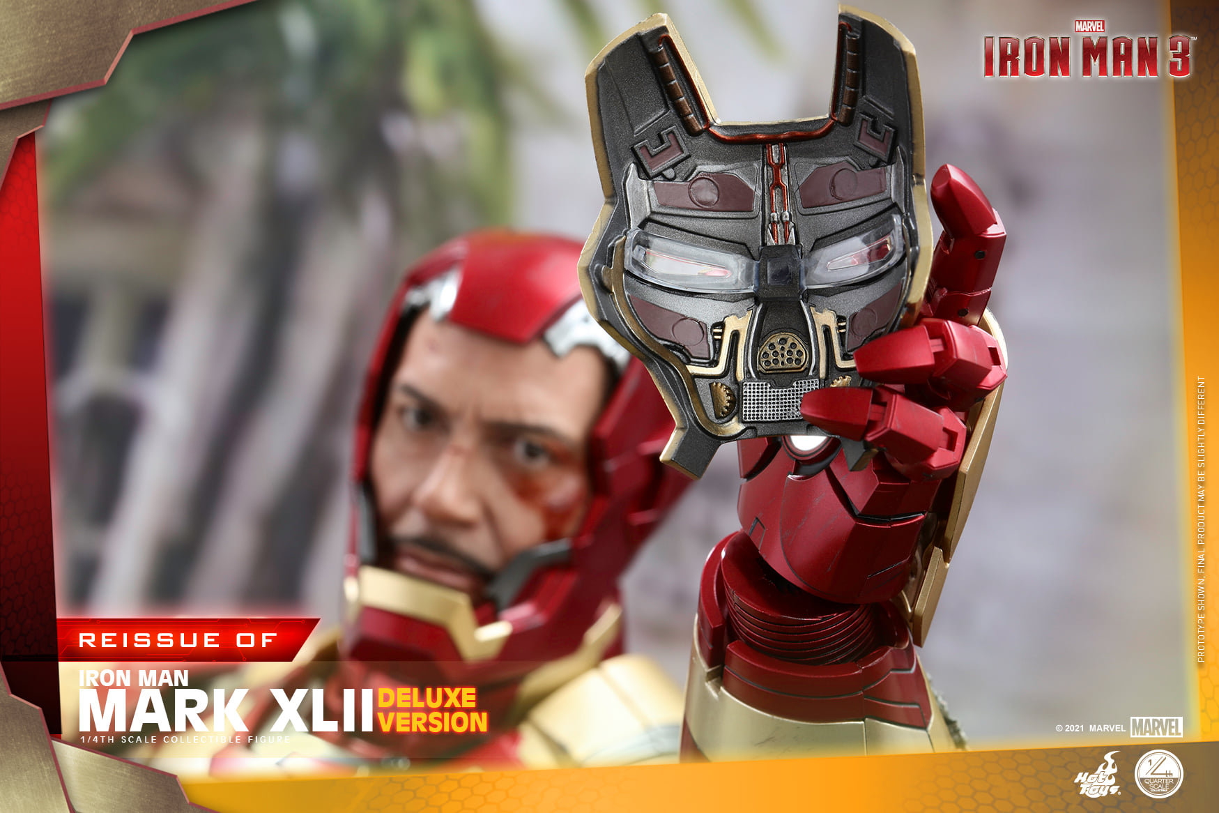 Hot Toys QS008 1/4 Iron Man 3 - Mark XLII (Deluxe Version) [Reissue]