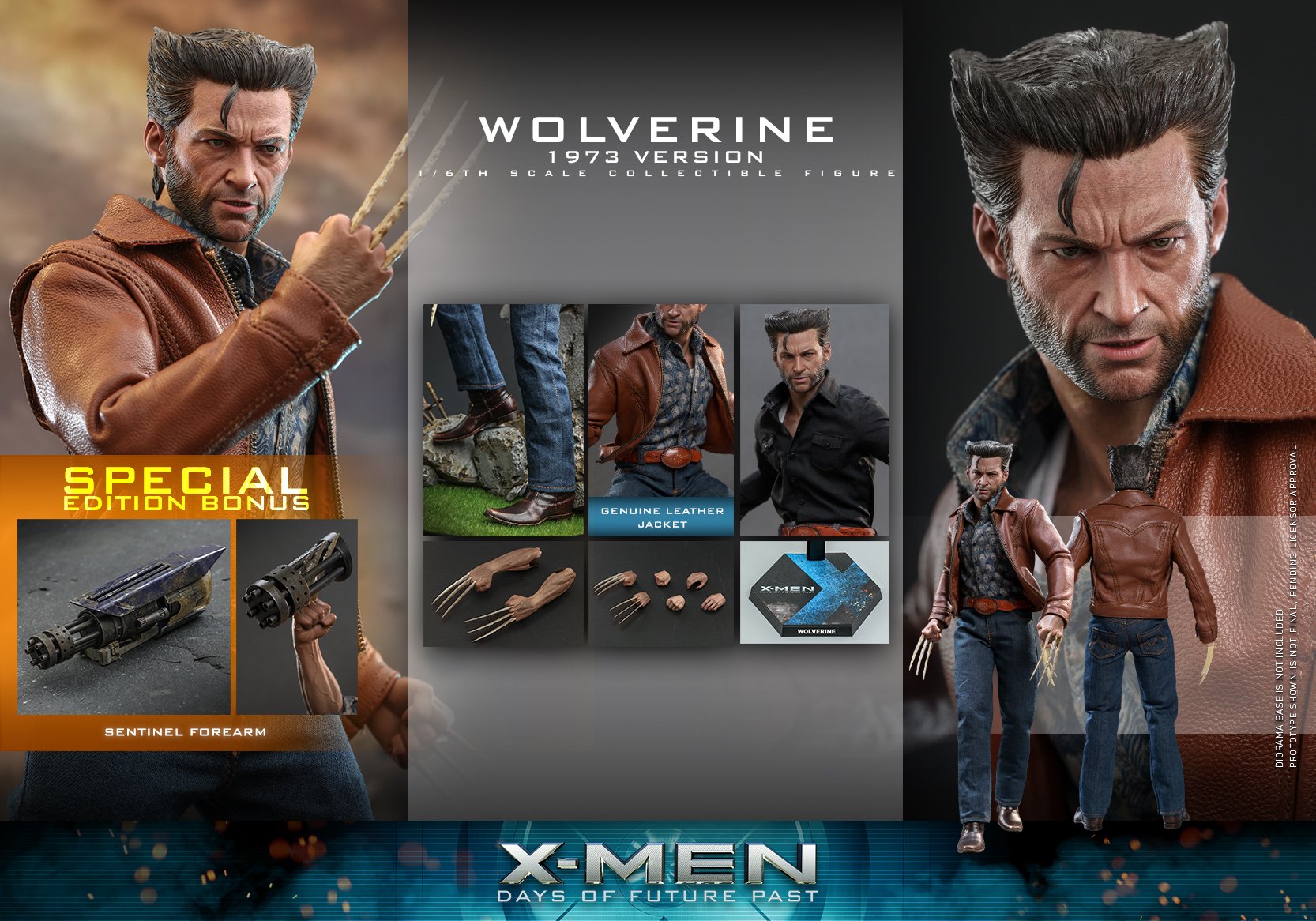 Hot Toys MMS659B 1/6 X-Men: Days of Future Past - Wolverine 1973 Version [Special Edition Bonus]