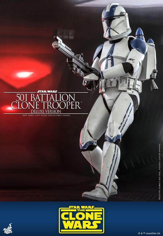 Hot Toys TMS023 1/6 Star Wars: The Clone Wars™ - 501st Battalion Clone Trooper™ (Deluxe Version)