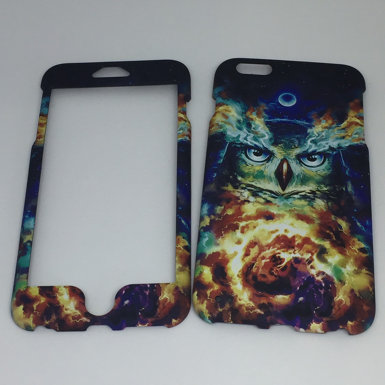 เคสคูทิส (Kutis) ไอโฟน6พลัส,6Sพลัส (ลายนกในเปลวไฟ)มาใหม่ เคสประกบหน้า-หลัง เคสเรืองแสง เคสลายวินเทจ