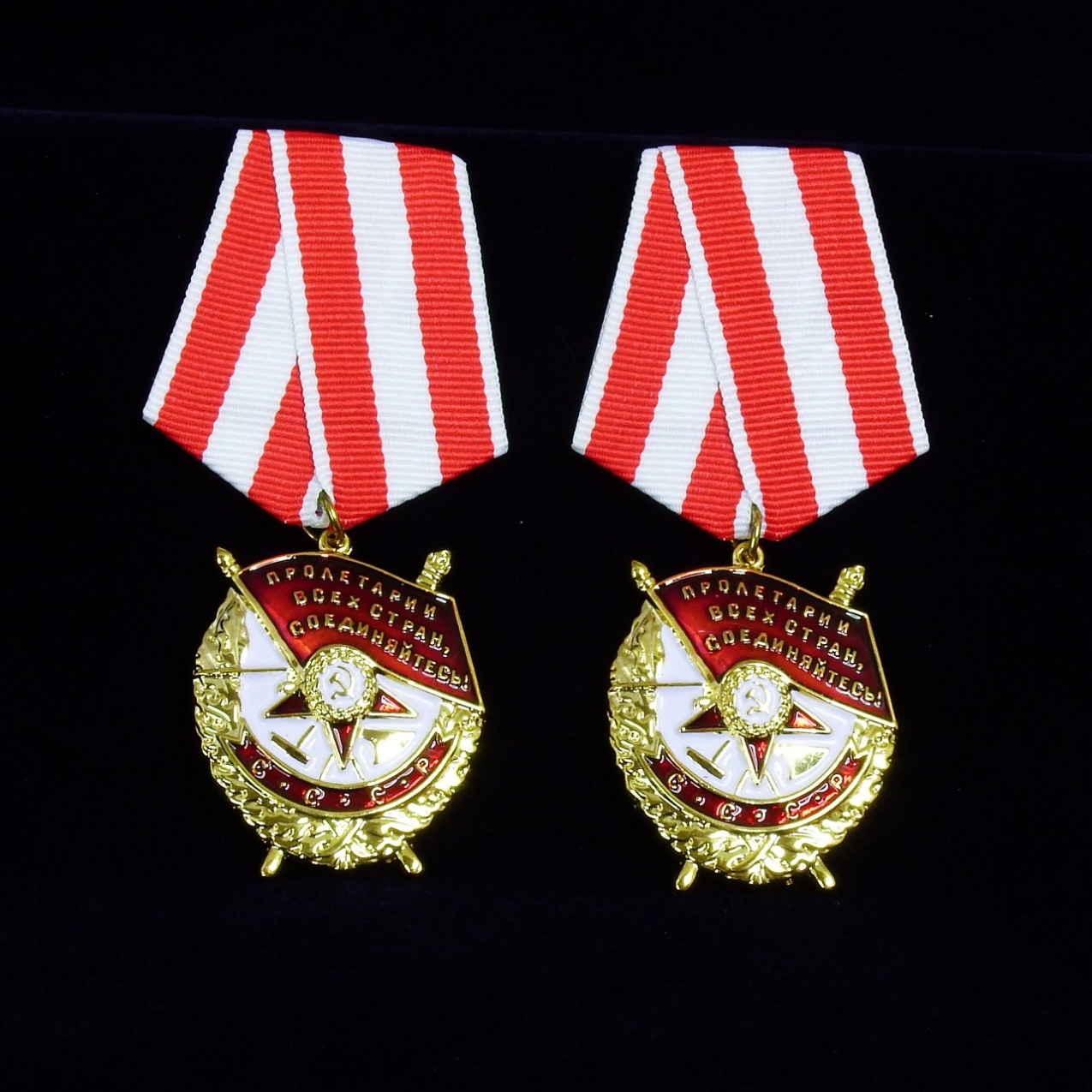 Original รัสเซียธงแดง เหรียญทหารโซเวียต Union Victory