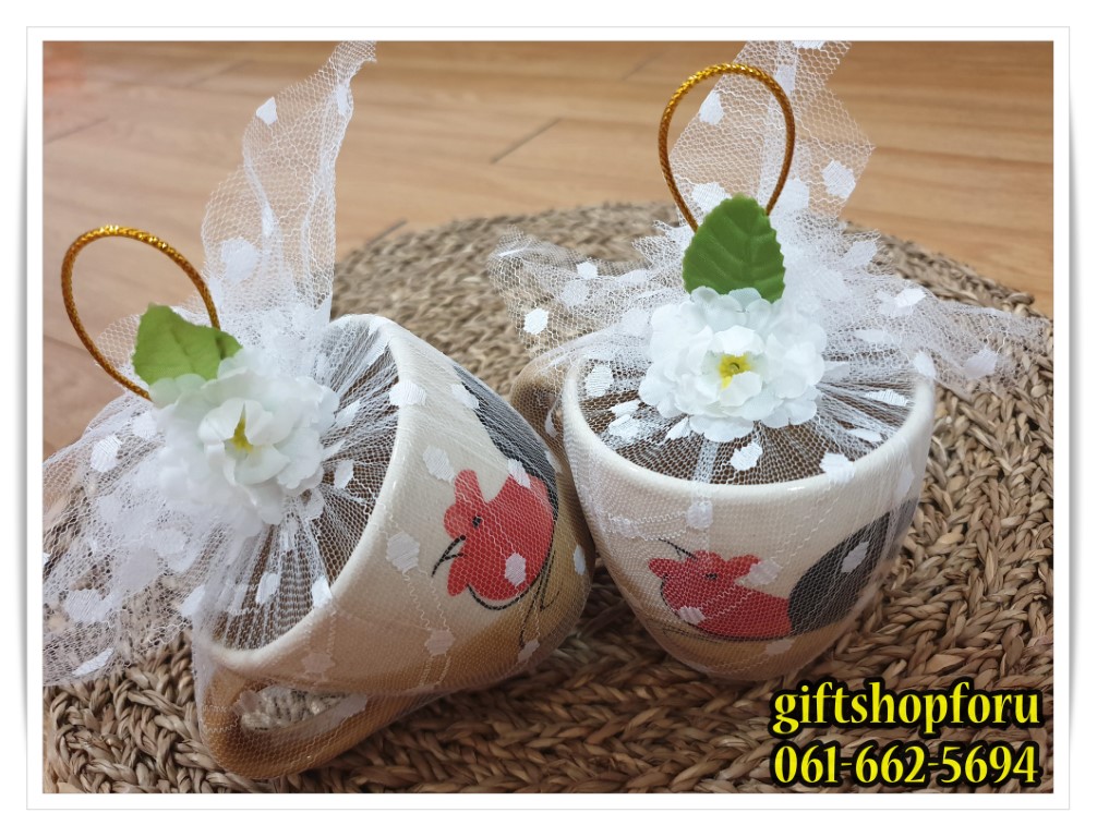 ของชำร่วยงานศพ แก้วกาแฟตราไก่