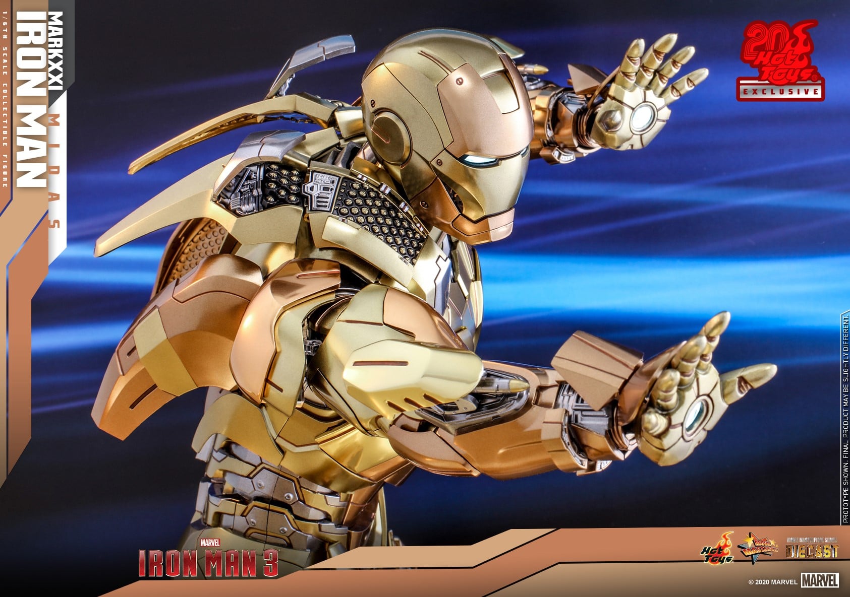 Hot Toys MMS586D36 Iron Man 3 - Iron Man Mark XXI (Midas) [Exclusive]