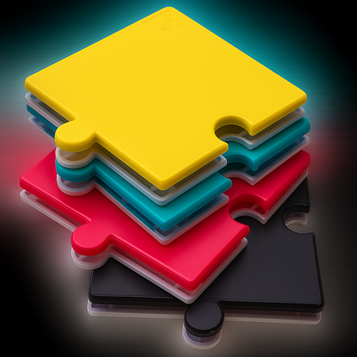 ใหม่ทูโทน เหลือง-ขาว แผ่นรองกันมด AntPad จำนวน 4 แผ่น (สองสีใน 1 แผ่น)