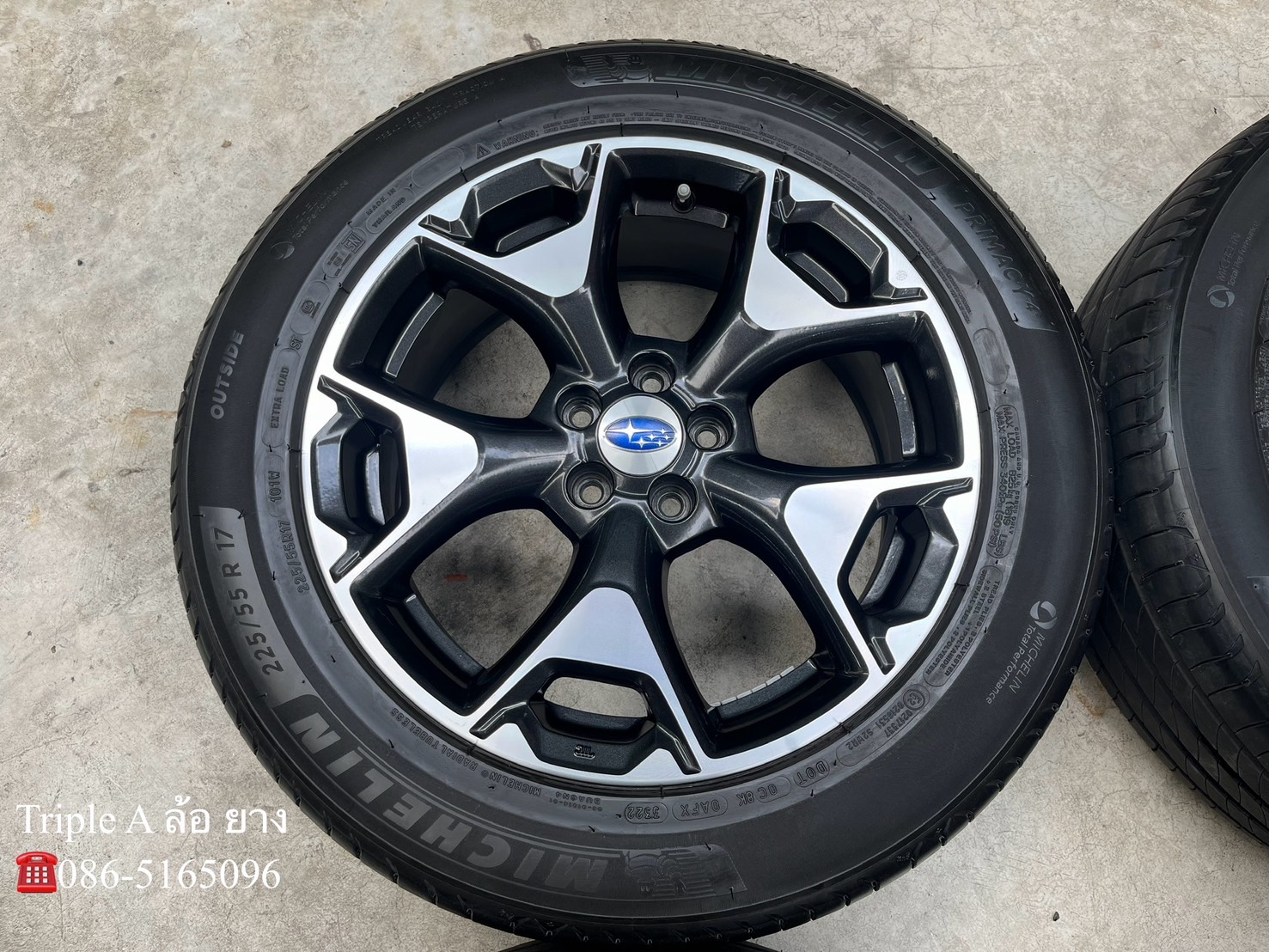 ✨ล้อแม็ก✨5รู100✨Subaru XV ขอบ 17 พร้อมยาง 225-55-17 Michelin💥ปี 22💥สวยกริ๊บ💖