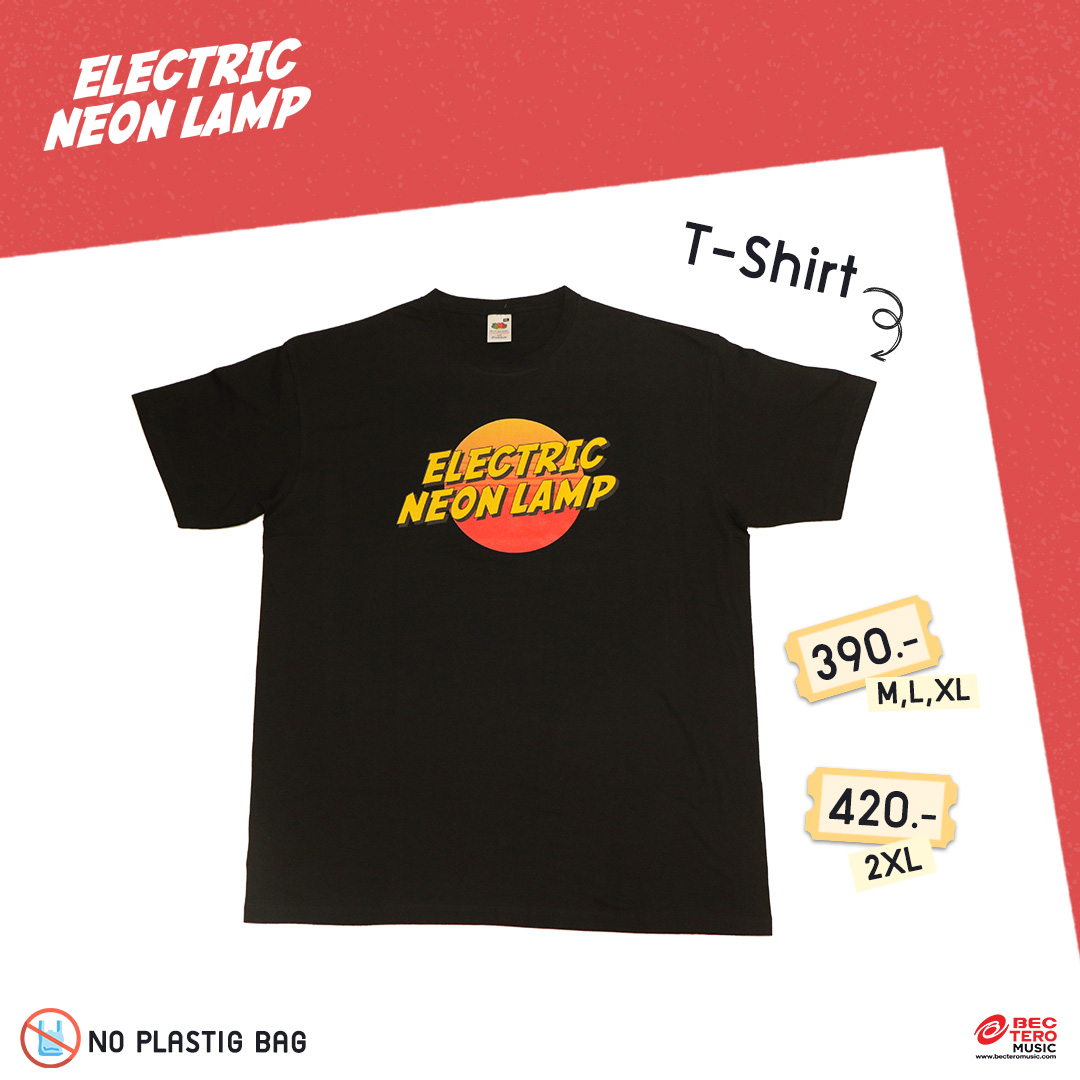 ELECTRIC NEON LAMP : T-SHIRT BLACK ENL CAT EXPO 6