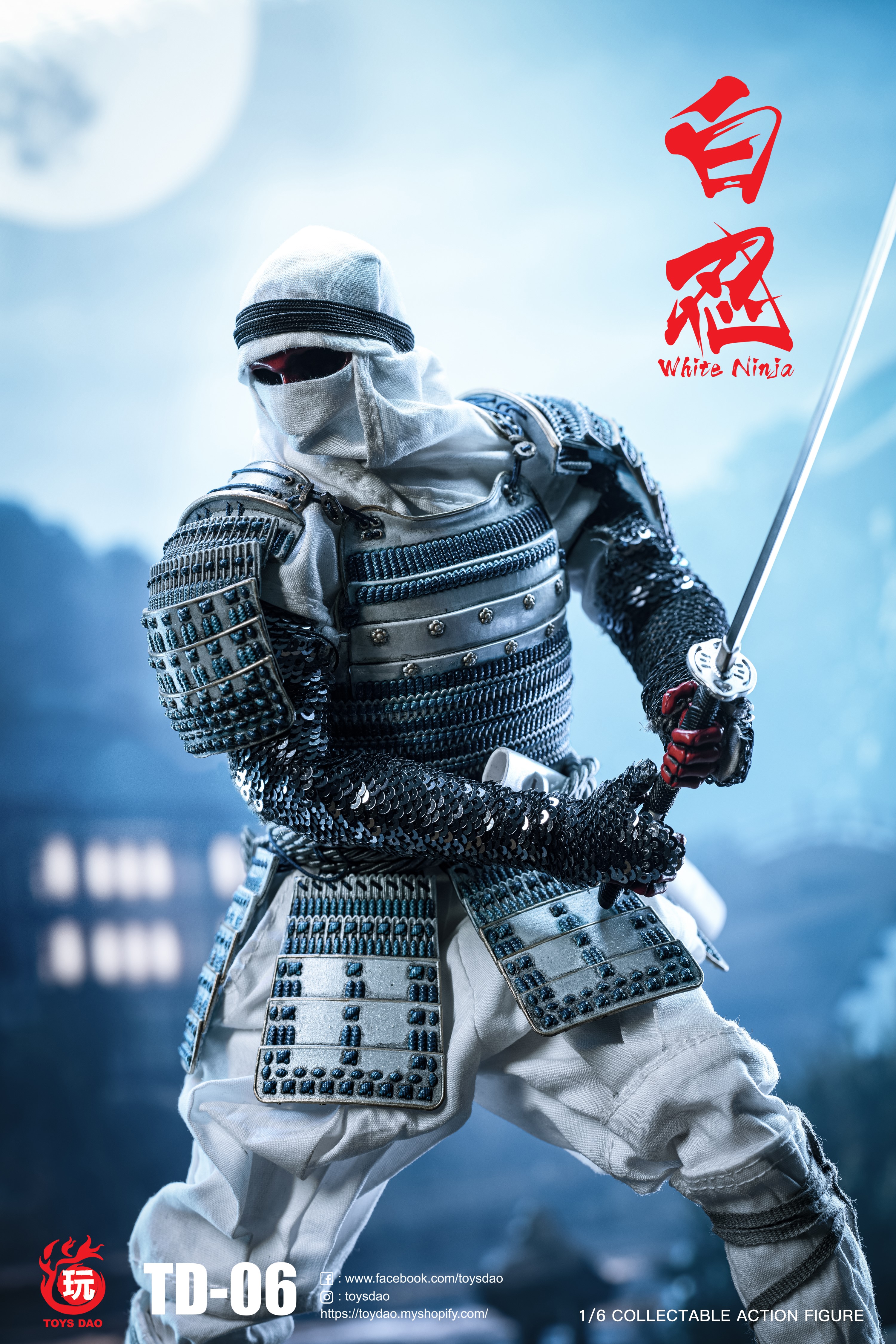 TOYSDAO TD-06 1/6 White Ninja