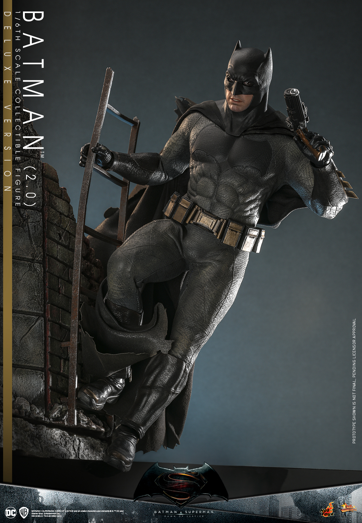 Hot Toys MMS732 1/6 Batman v Superman: Dawn of Justice - Batman (2.0) [Deluxe Version]