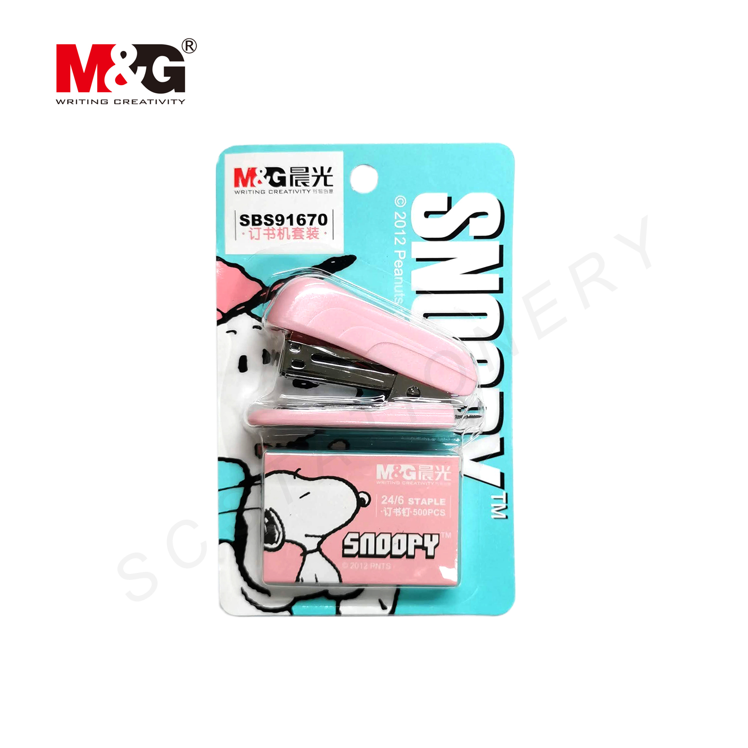 เครื่องเย็บกระดาษ จิ๋ว M&G NO.SBS-91670 1ตัว คละสี