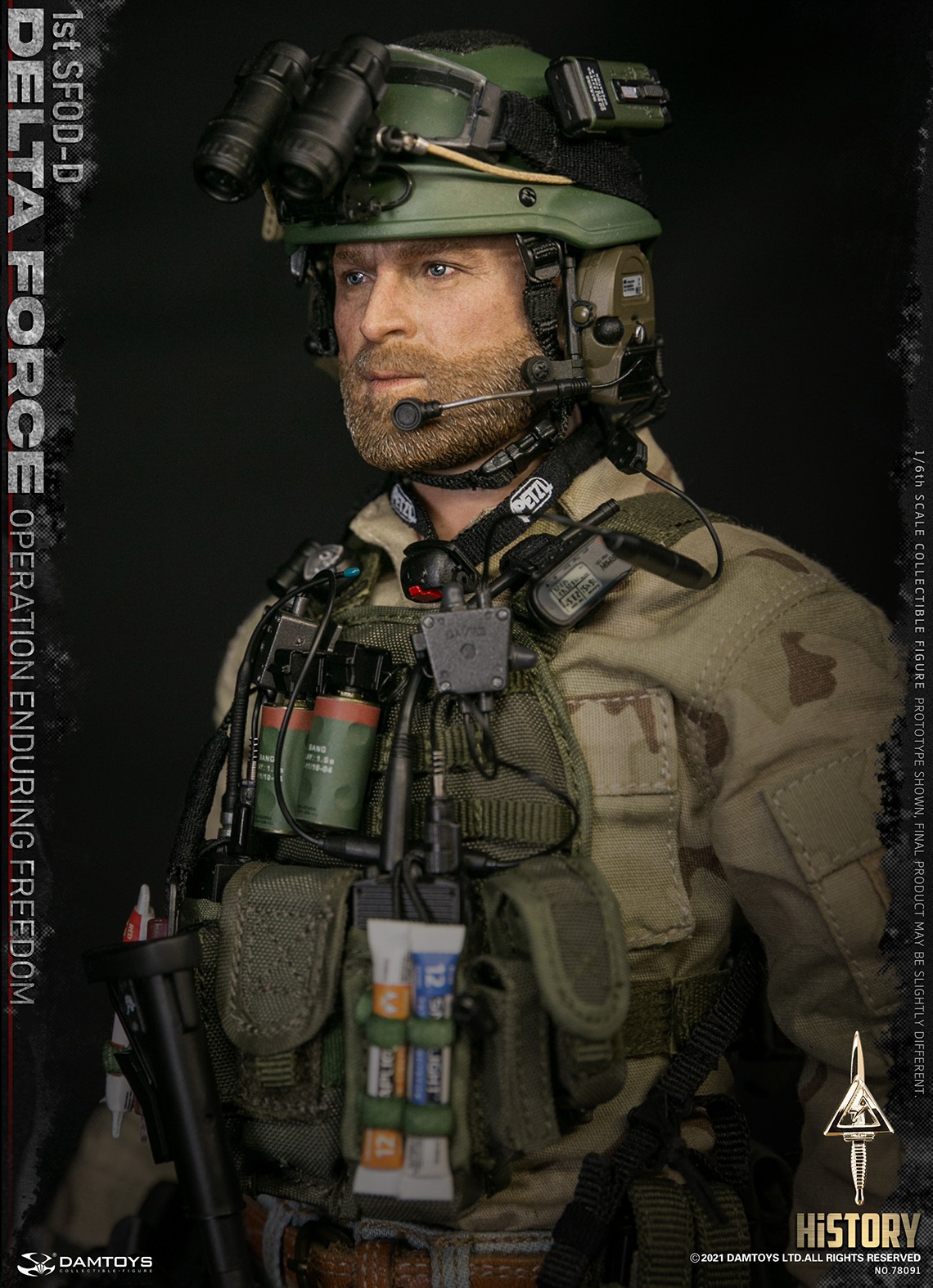 DAMTOYS 78091 1/6 1st SFOD-D OPERATION ENDURING FREEDOM DELTA FORCE