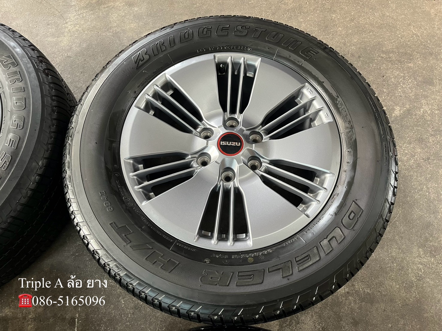 ✨ล้อแม็ก✨ISUZU D-Max ขอบ 18 สีเทา พร้อมยาง 265-60-18 Bridgestone ปี 20