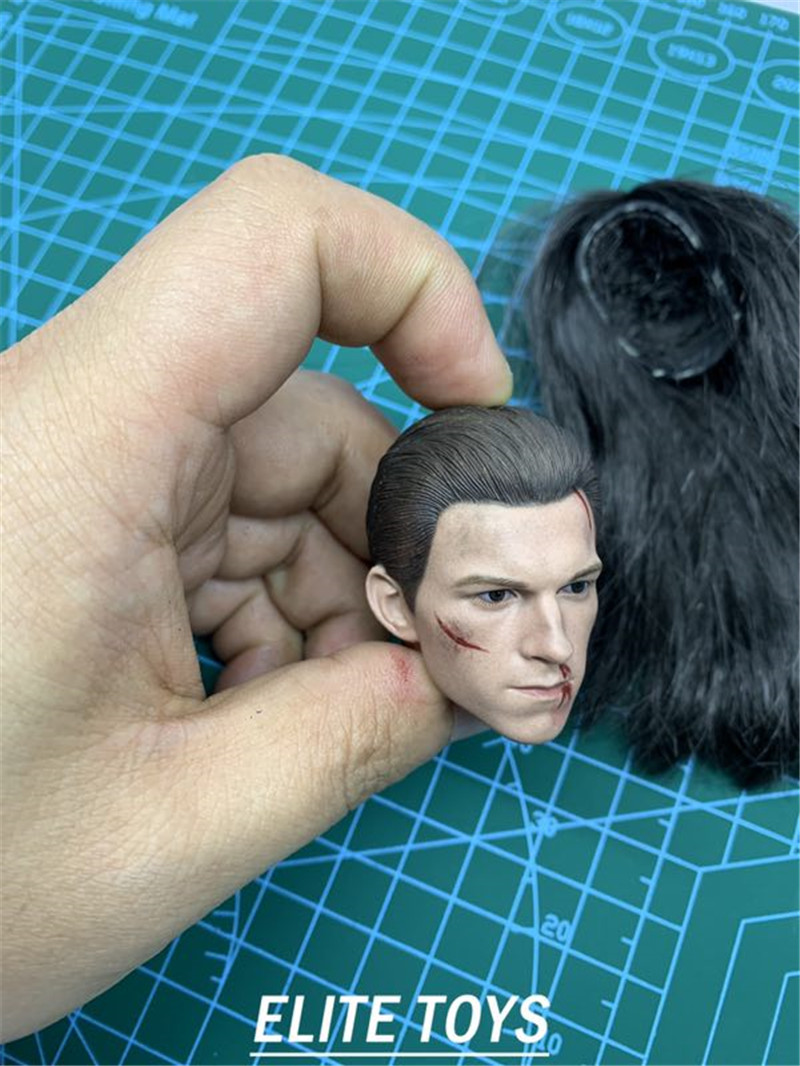 ELITE TOYS ET007 1/6 Avengers Spider-Man Damages The Headsculpt