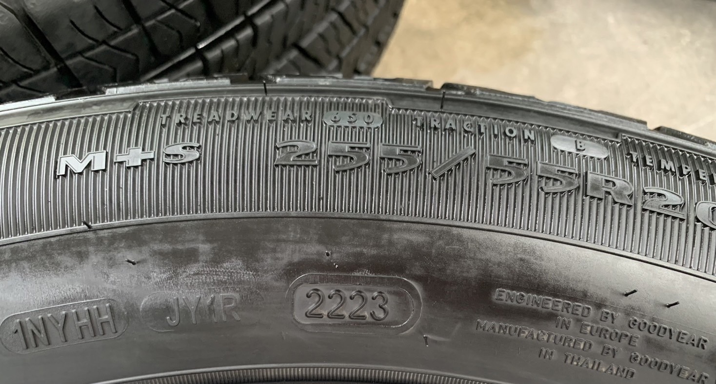 ✨ยางน้องๆป้ายแดง✨255-55-20 GoodYear🚘เหมาะสำหรับ รถกระบะตัวสูง และ SUV ทุกรุ่น