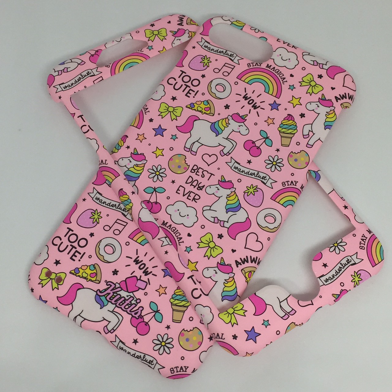 เคสคูทิส(Kutis)ไอโฟน7พลัส,8พลัส(ลายยูนิคอร์นอวบ)มาใหม่ เคสประกบหน้า-หลัง เคสเรืองแสง เคสลายวินเทจ ร้านSuperhero Klongthom