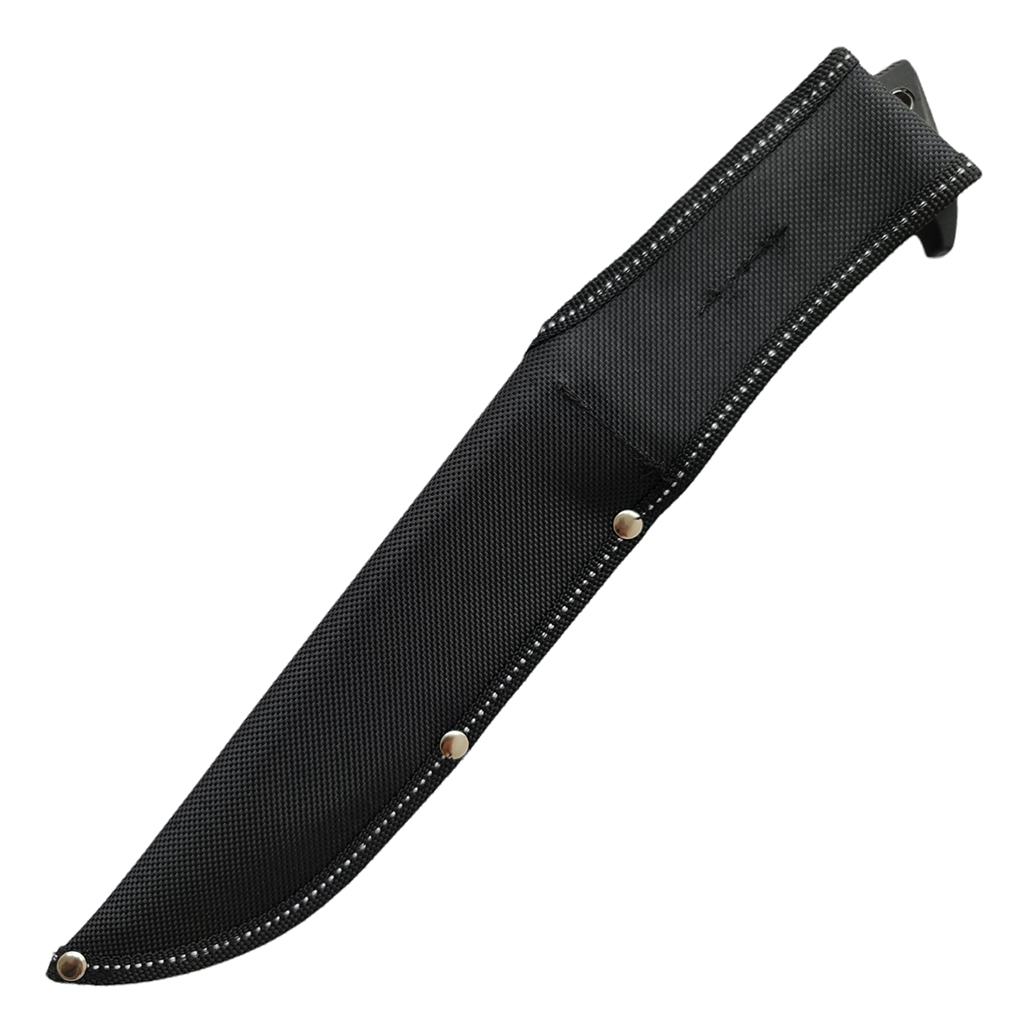 มีดใบตาย BUCK Knives Clip Point ขนาด 12.4 นิ้ว (31.5 ซม.) พร้อมซองไนล่อนร้อยเข็มขัดสำหรับเก็บมีด