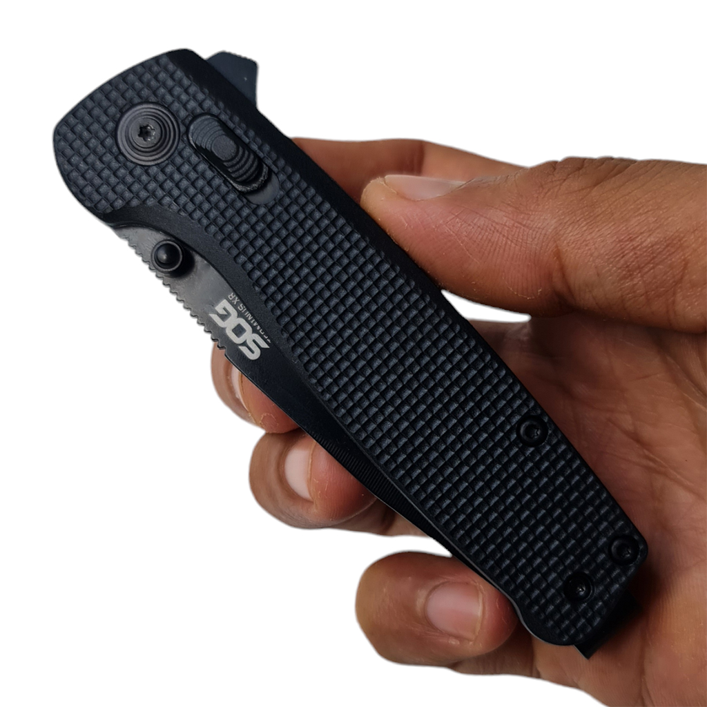 มีดพับ SOG Terminus XR Limited Series CRYO D2 ขนาด 7 นิ้ว (18 ซม.) สีดำ
