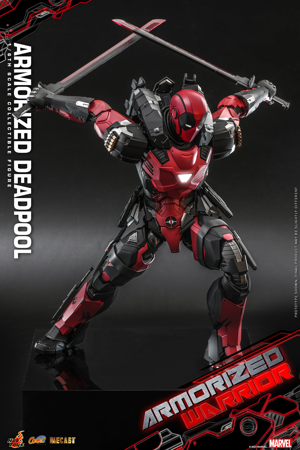 Hot Toys CMS09D42 1/6 Armorized Warrior - Armorized Deadpool (SE)