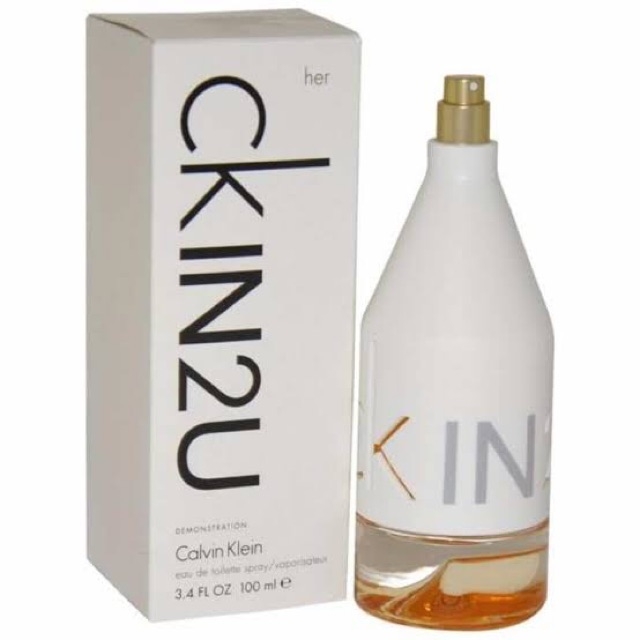 (แท้100%) Ck In2u her edt 100ml กล่องเทสเตอร์ per9