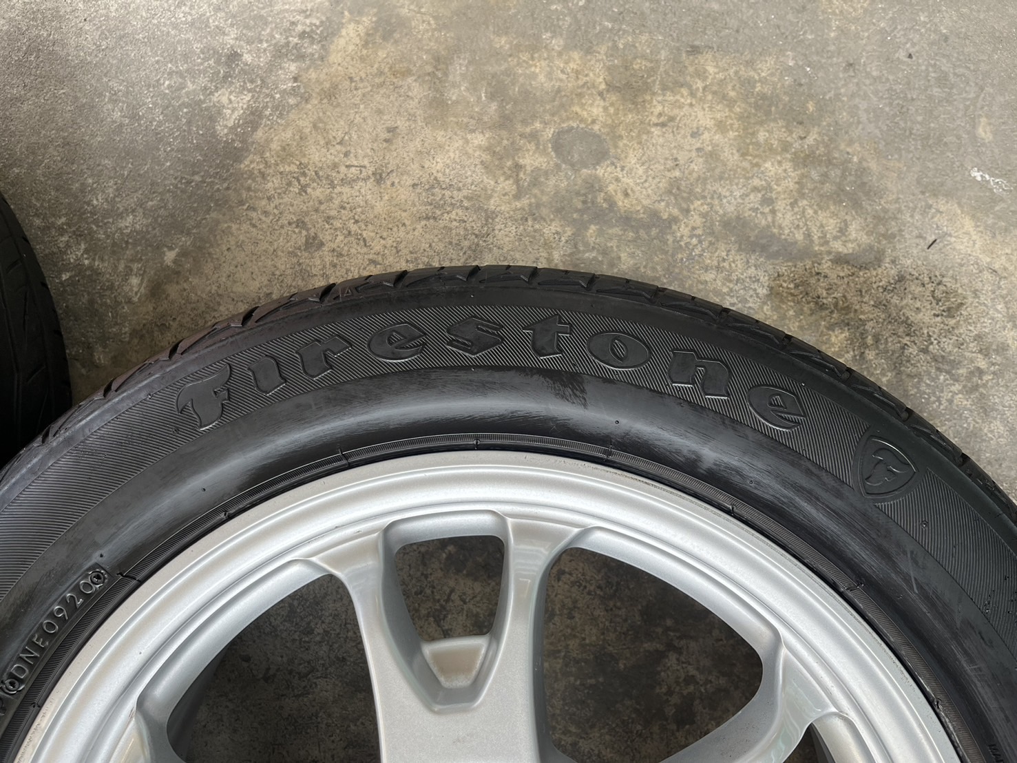 ✨ล้อแม็ก 5รู114✨Toyota ขอบ 17 สีบอร์น แถมยาง 225-55-17 Firestone ปี 20